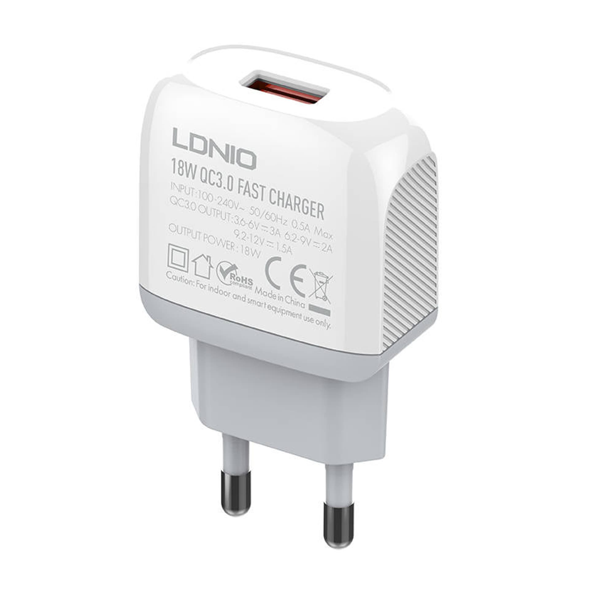 

Ładowarka sieciowa LDNIO A1307Q 18W + kabel MicroUSB