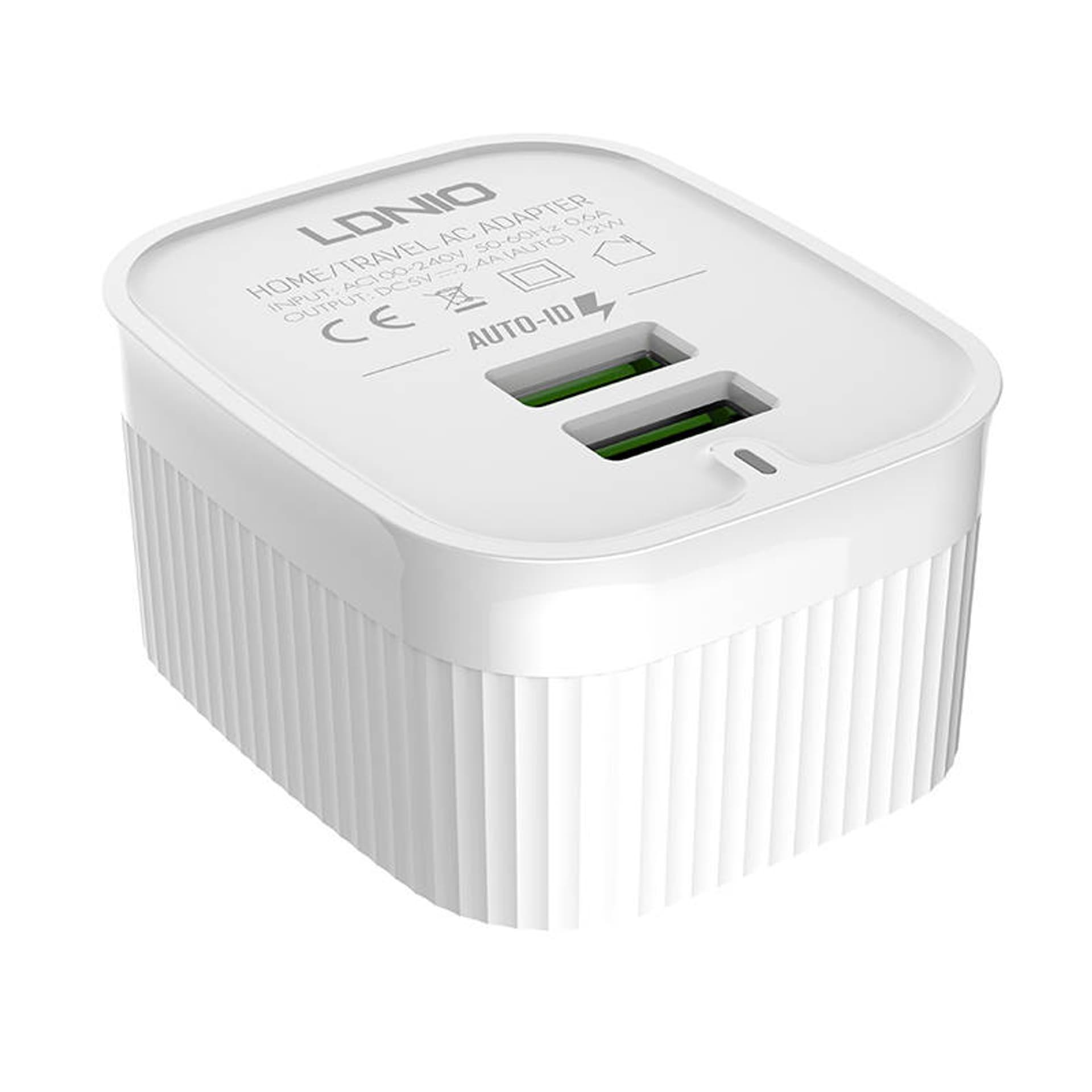 

Ładowarka sieciowa LDNIO A201 2USB + kabel USB-C
