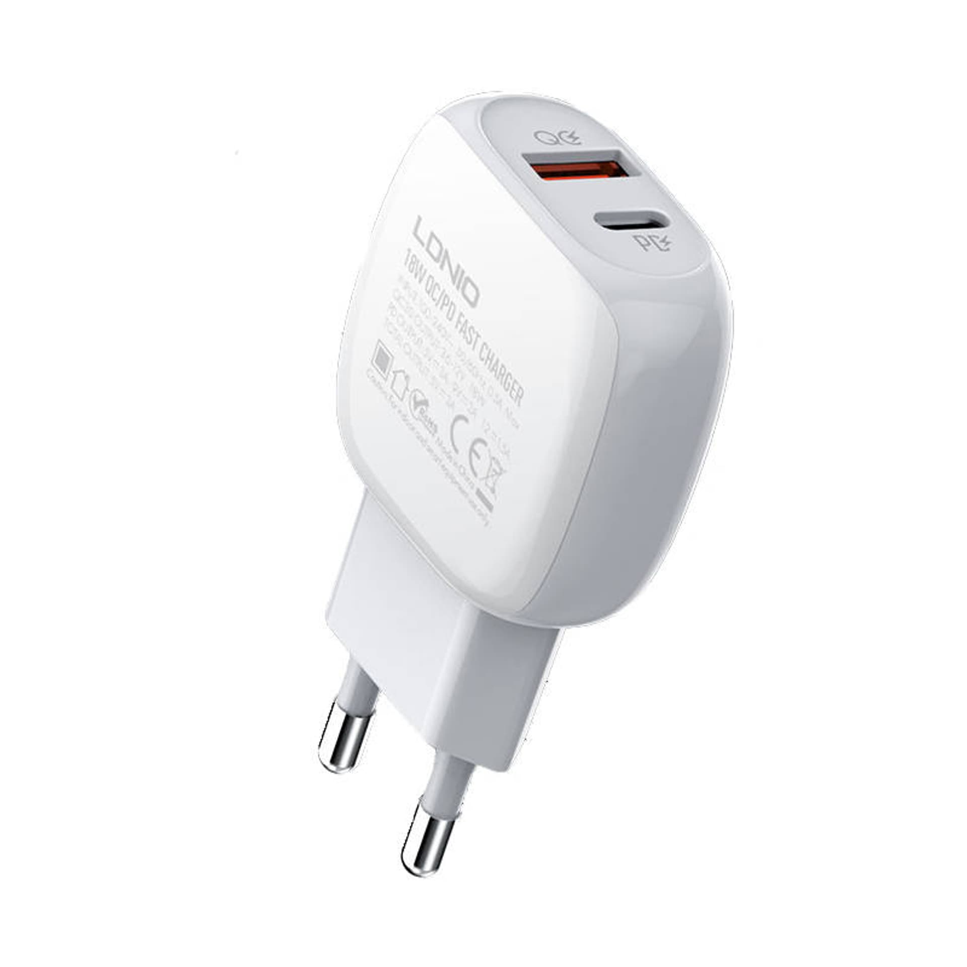 

Ładowarka sieciowa LDNIO A2313C USB, USB-C 20W + kabel USB-C