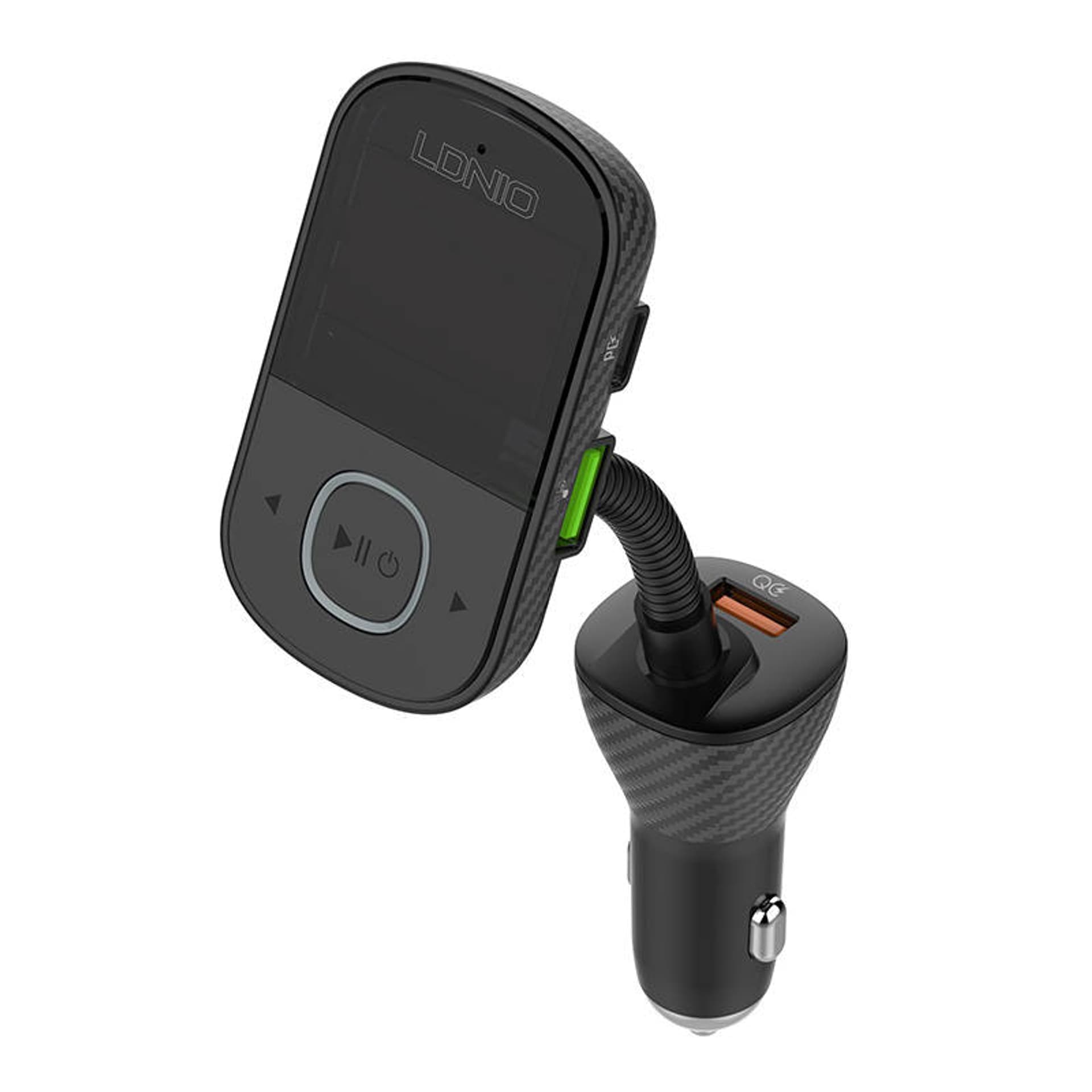 

Transmiter FM LDNIO Bluetooth C705Q 2USB, USB-C + kabel USB-C do Lightning