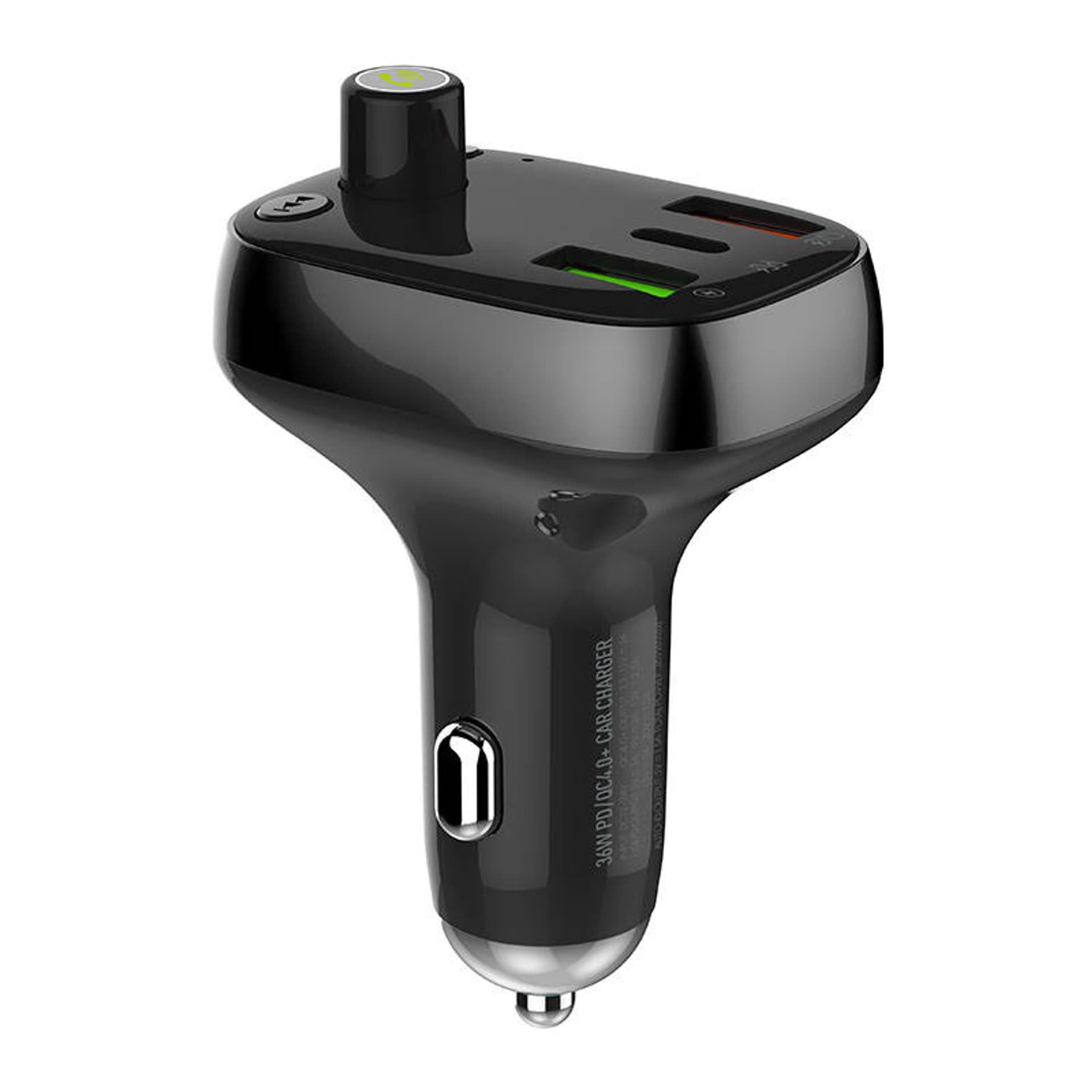 

Transmiter FM LDNIO Bluetooth C704Q 2USB, USB-C + kabel MicroUSB