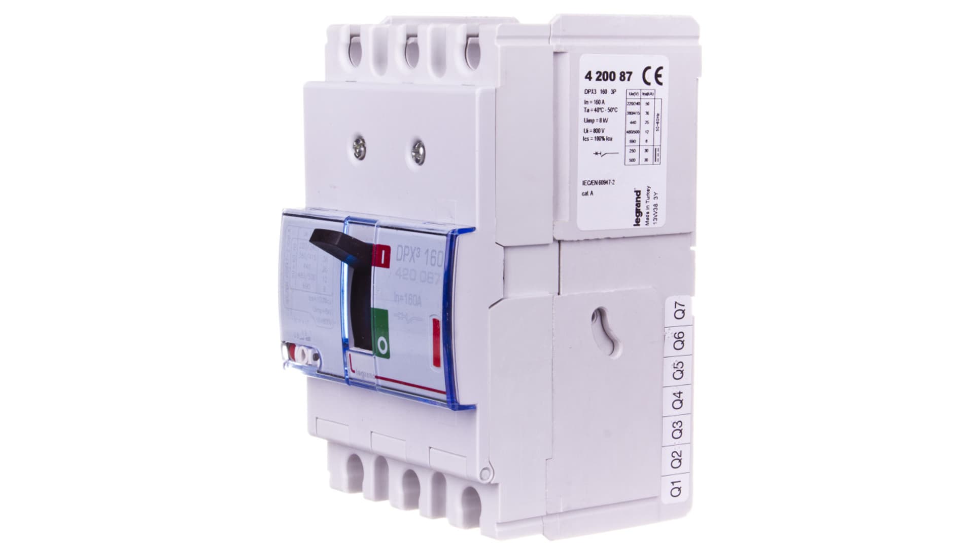 

Wyłącznik mocy 3P 160A 36kA DPX3 160 420087