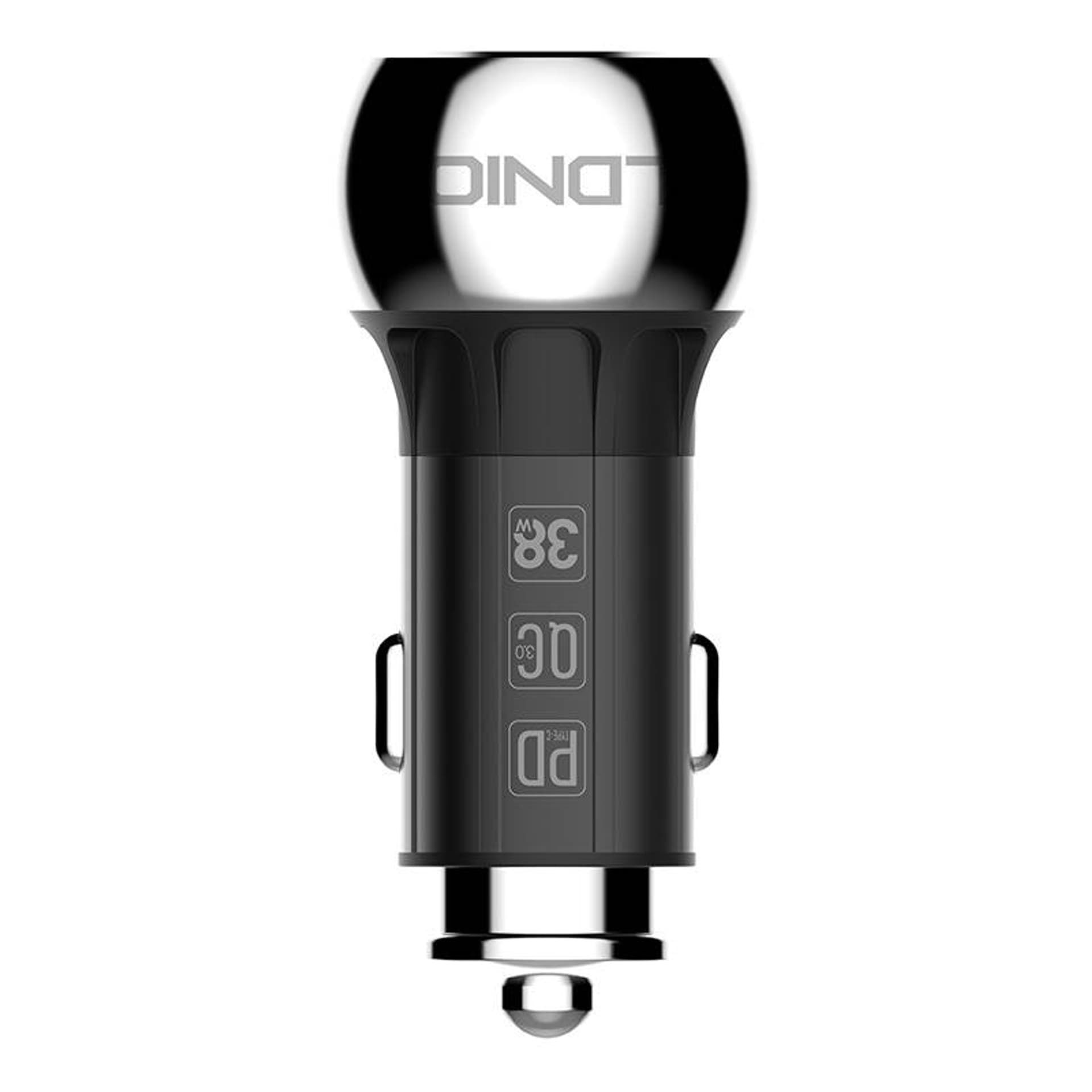 

Ładowarka samochodowa LDNIO C1 USB, USB-C + Kabel USB-C - USB-C