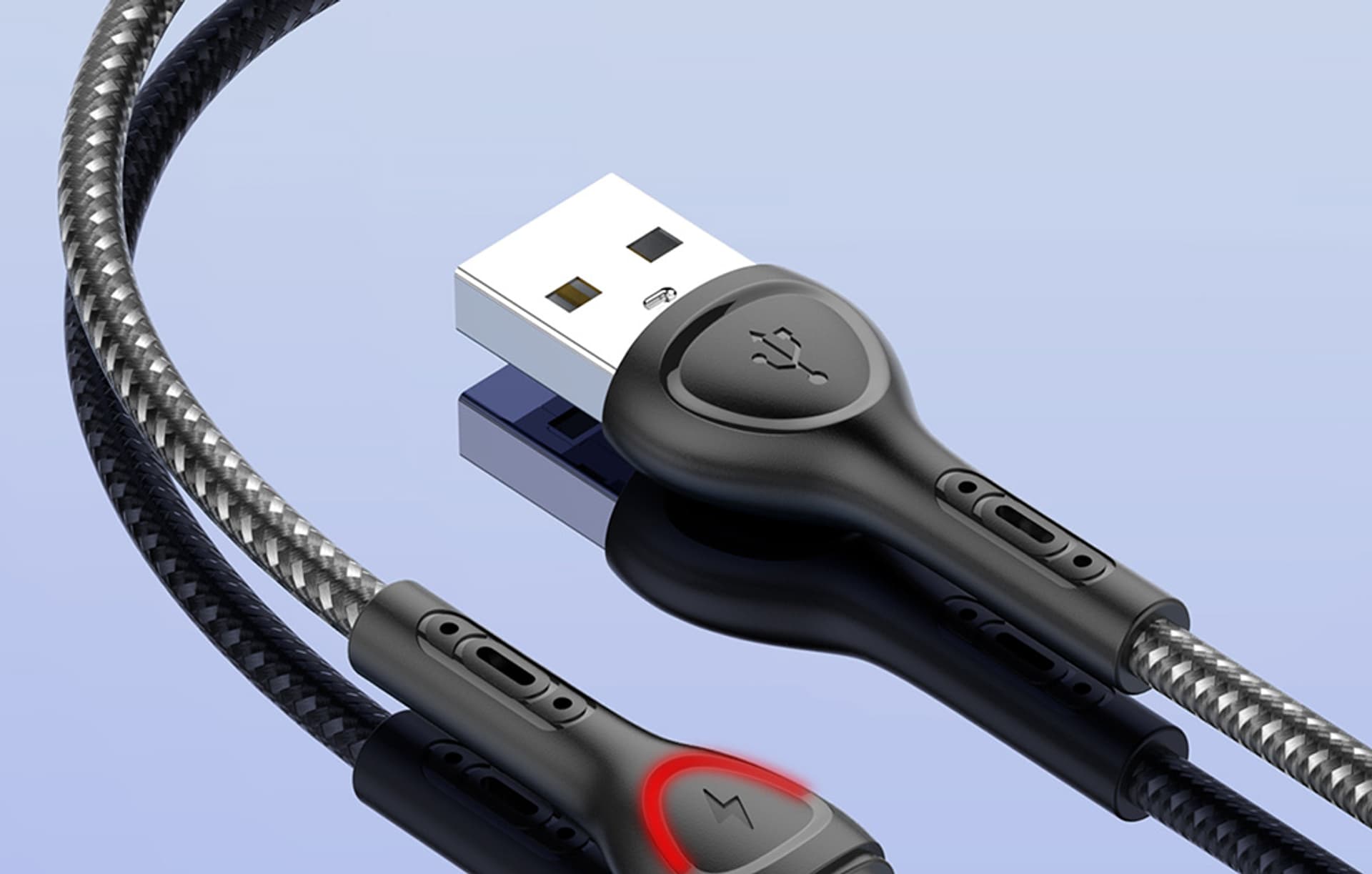 

Kabel microUSB LDNIO LS481 LED, 1m