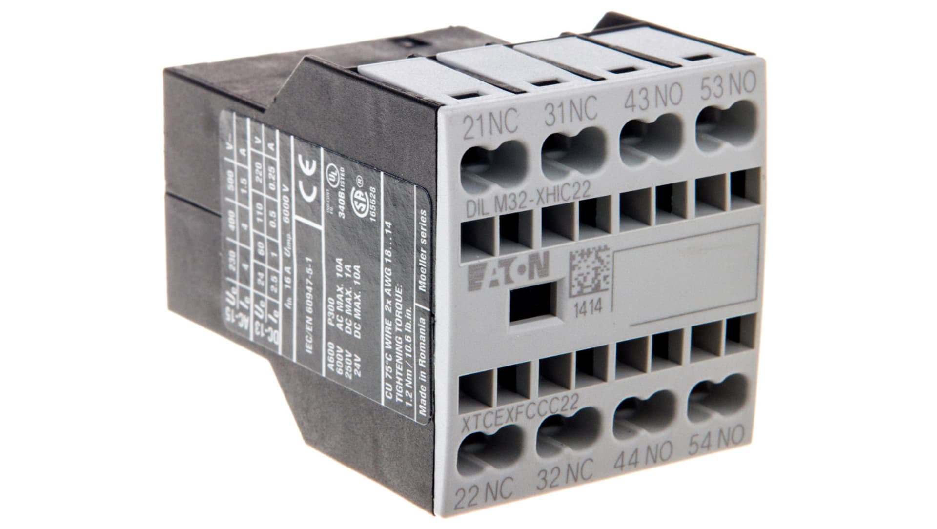 

Styki pomocnicze 2Z 2R montaż czołowy DILM32-XHIC22 277752