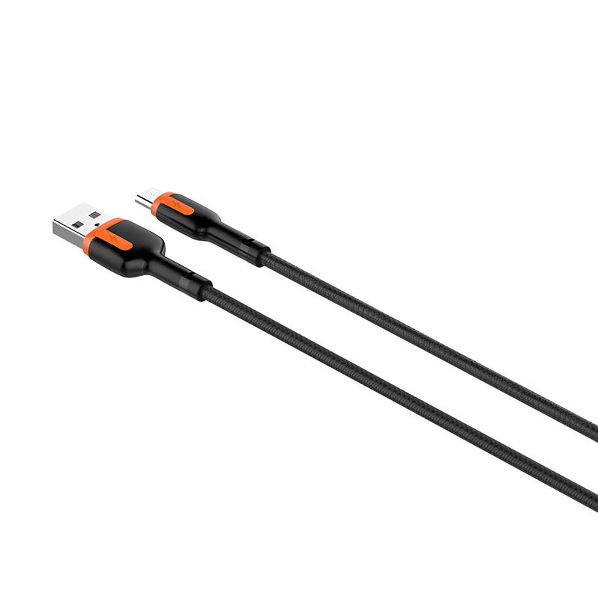 

Kabel USB - Micro USB LDNIO LS532 2m (szaro-pomarańczowy)