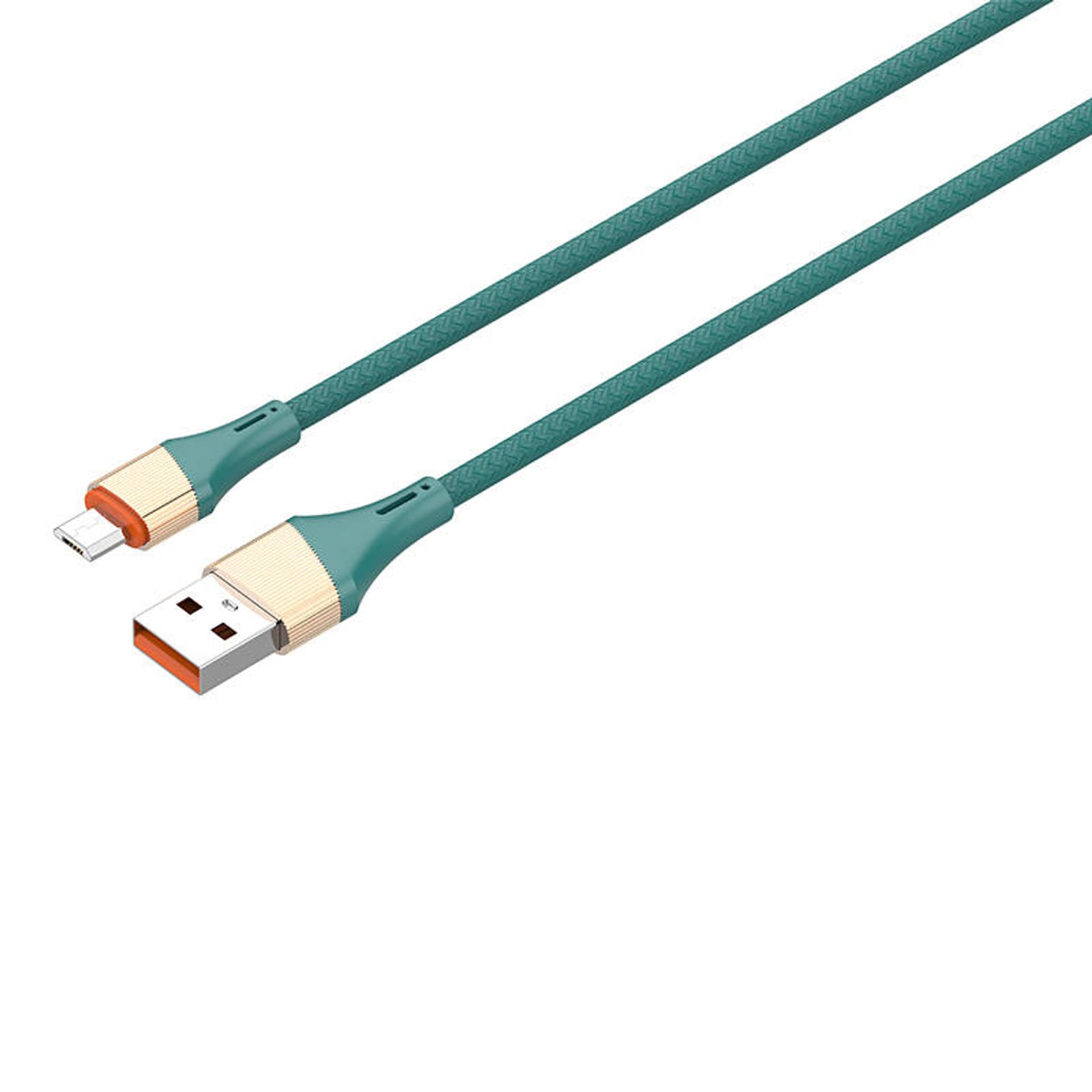 

Kabel USB - Micro USB LDNIO LS632 2m, 30W (zielony)