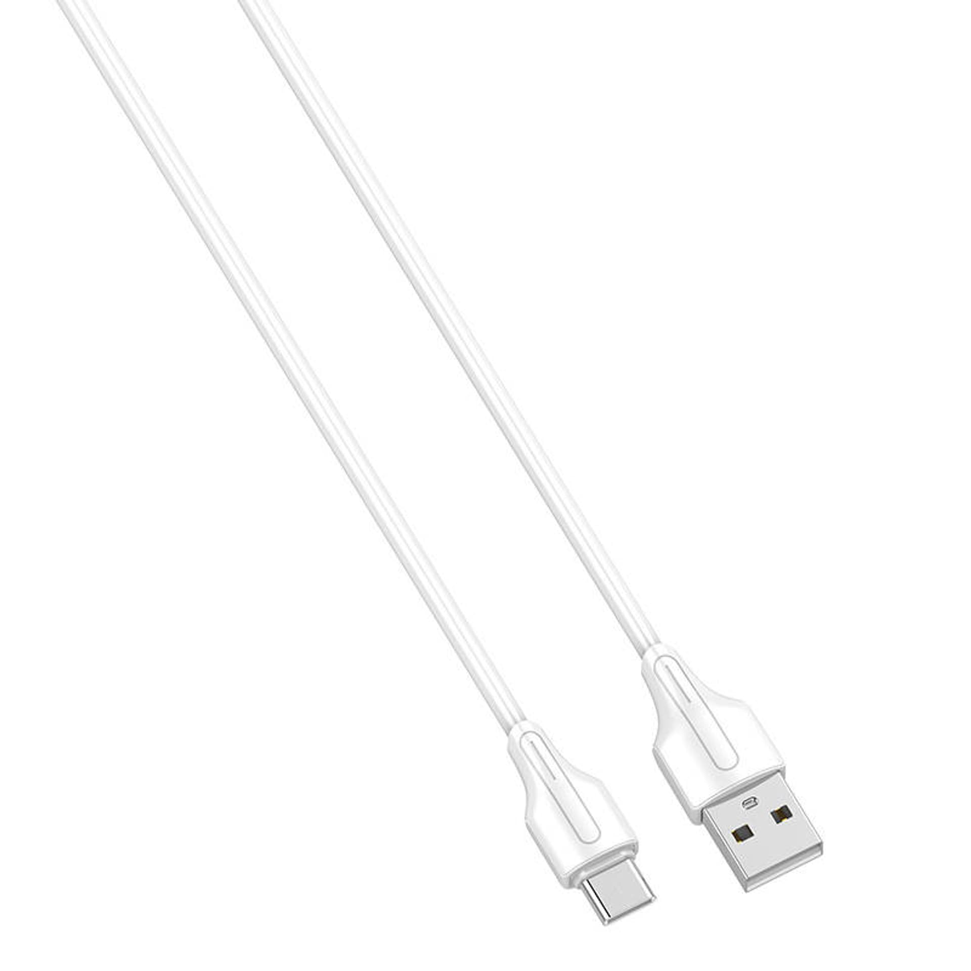 

Kabel USB do USB-C LDNIO LS542, 2.1A, 2m (biały)