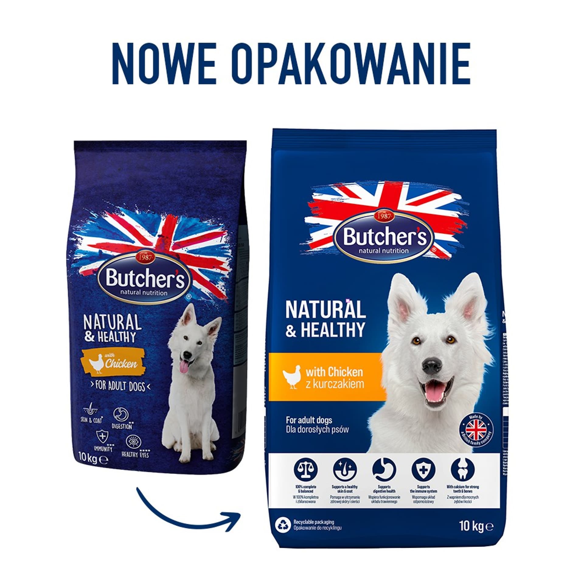 

BUTCHER'S z kurczakiem 10kg - sucha karma dla psa
