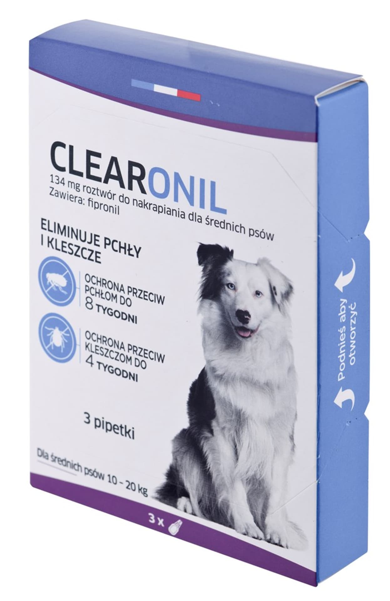 

CLEARONIL dla średnich psów (10-20 kg) - 134 mg x 3