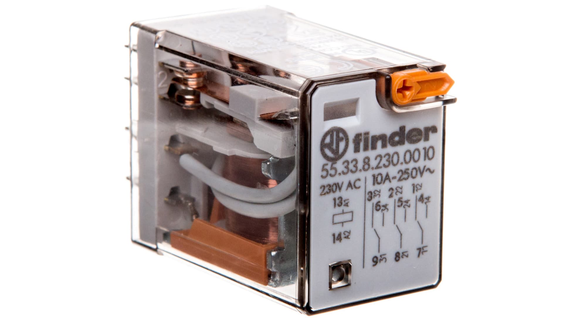 

Przekaźnik miniaturowy 3P 10A 230V AC przycisk testujący AgNi 55.33.8.230.0010