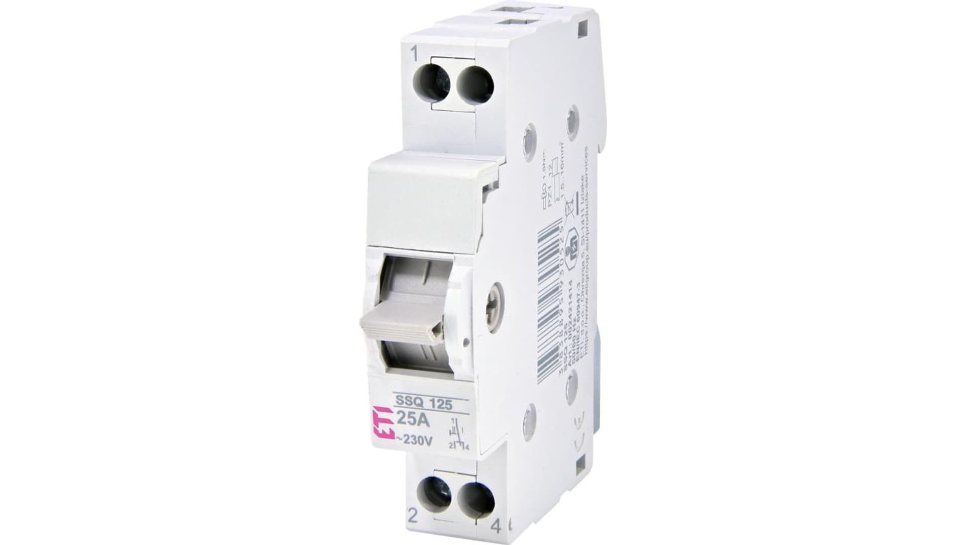 

Przełącznik I-0-II modułowy sieć-agregat 25 A 1-biegunowy SSQ 125 002421414