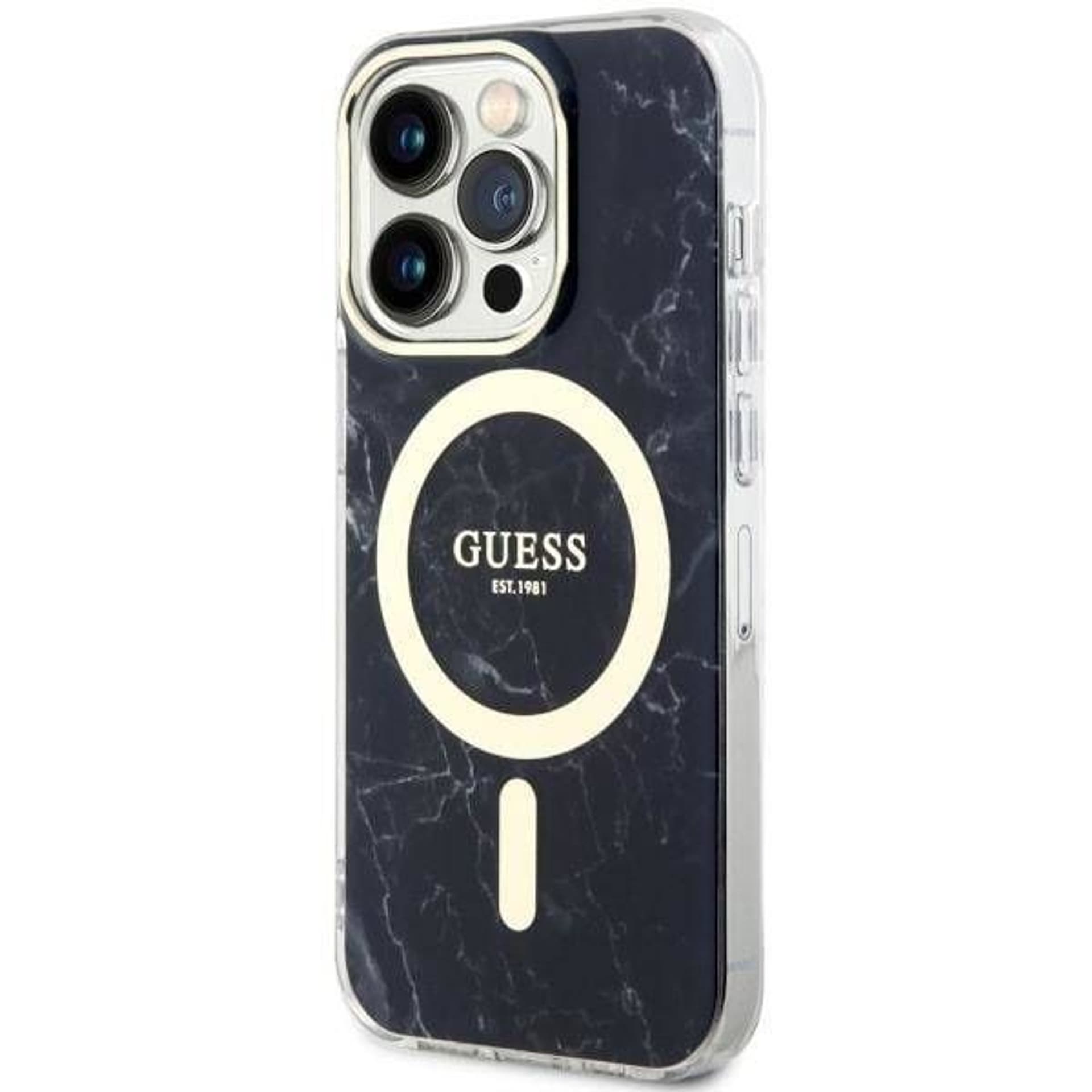 

Oryginalne Etui IPHONE 14 PRO MAX Guess Hardcase Marble MagSafe (GUHMP14XPCUMAK) czarne, Guhmp14xpcumak) czarn