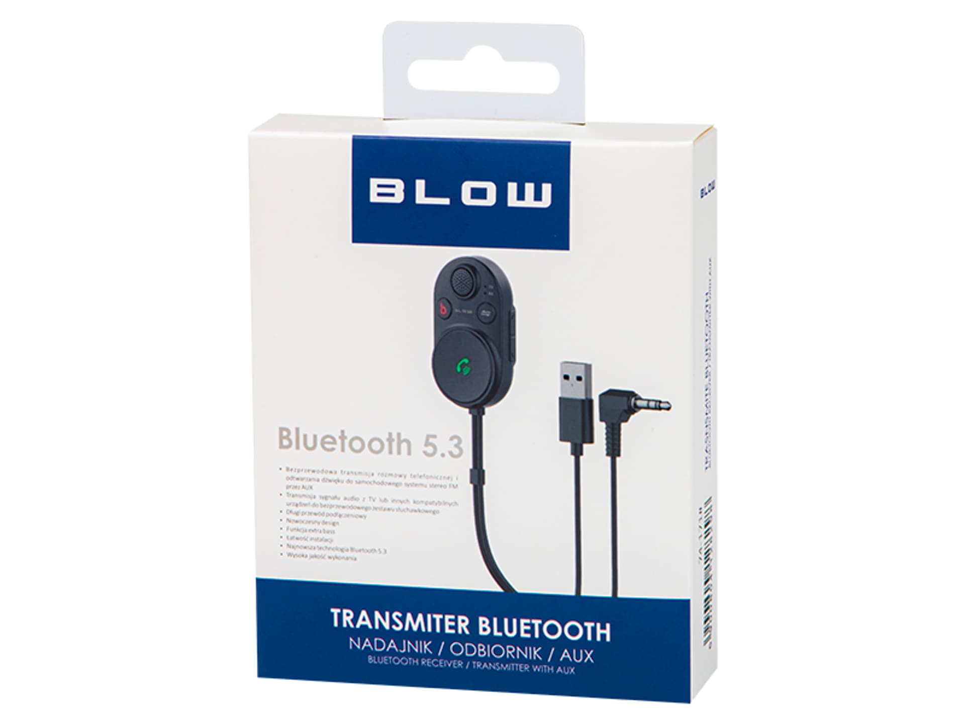 

74-171# Transmiter fm bt blow kabel usb + aux