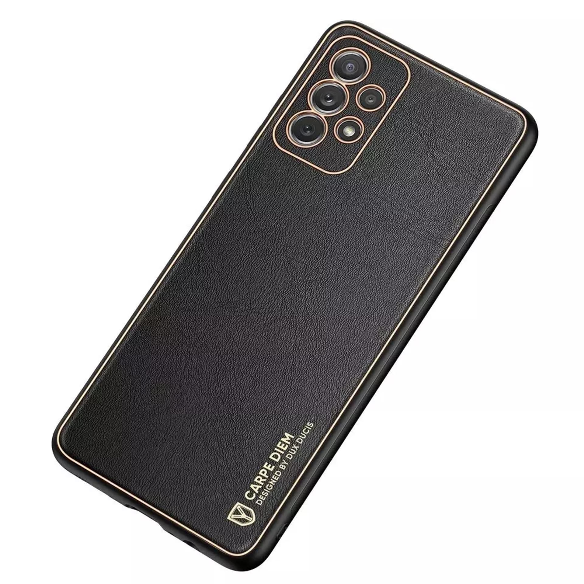 

Dux Ducis Yolo eleganckie etui pokrowiec ze skóry ekologicznej Samsung Galaxy A72 4G czarny