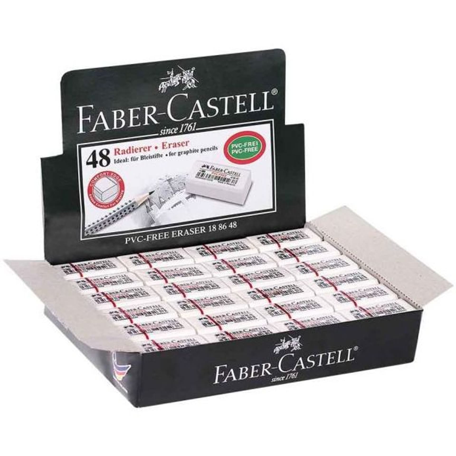 

Gumka do ołówków biała (48)7086 mała 188648 FABER-CASTELL, 48)7086 mała 188648 faber-castel