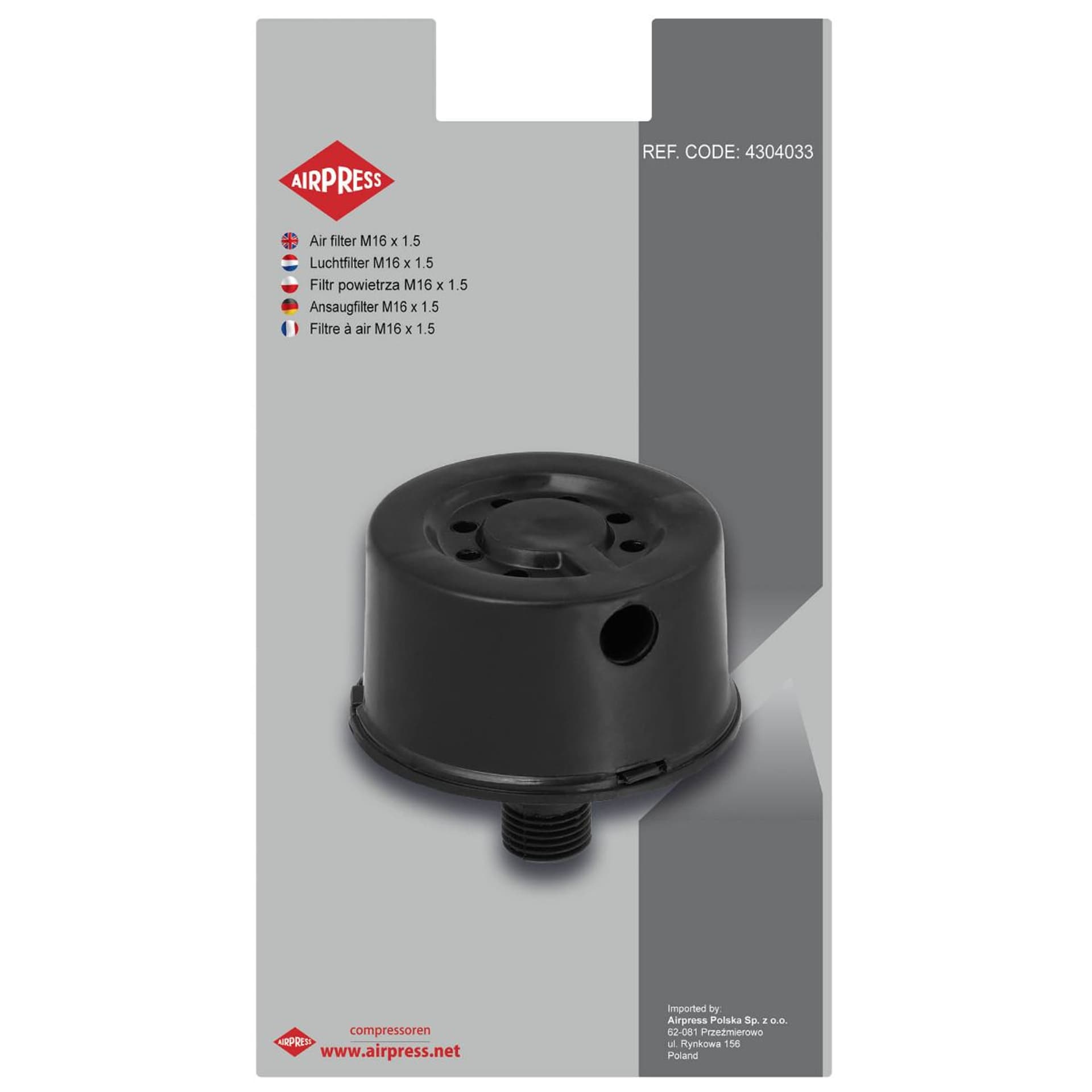 

FILTR ZASSAWNY 3/8'' DO HL55/24,HL155/50,HLO215/25,HL275/50