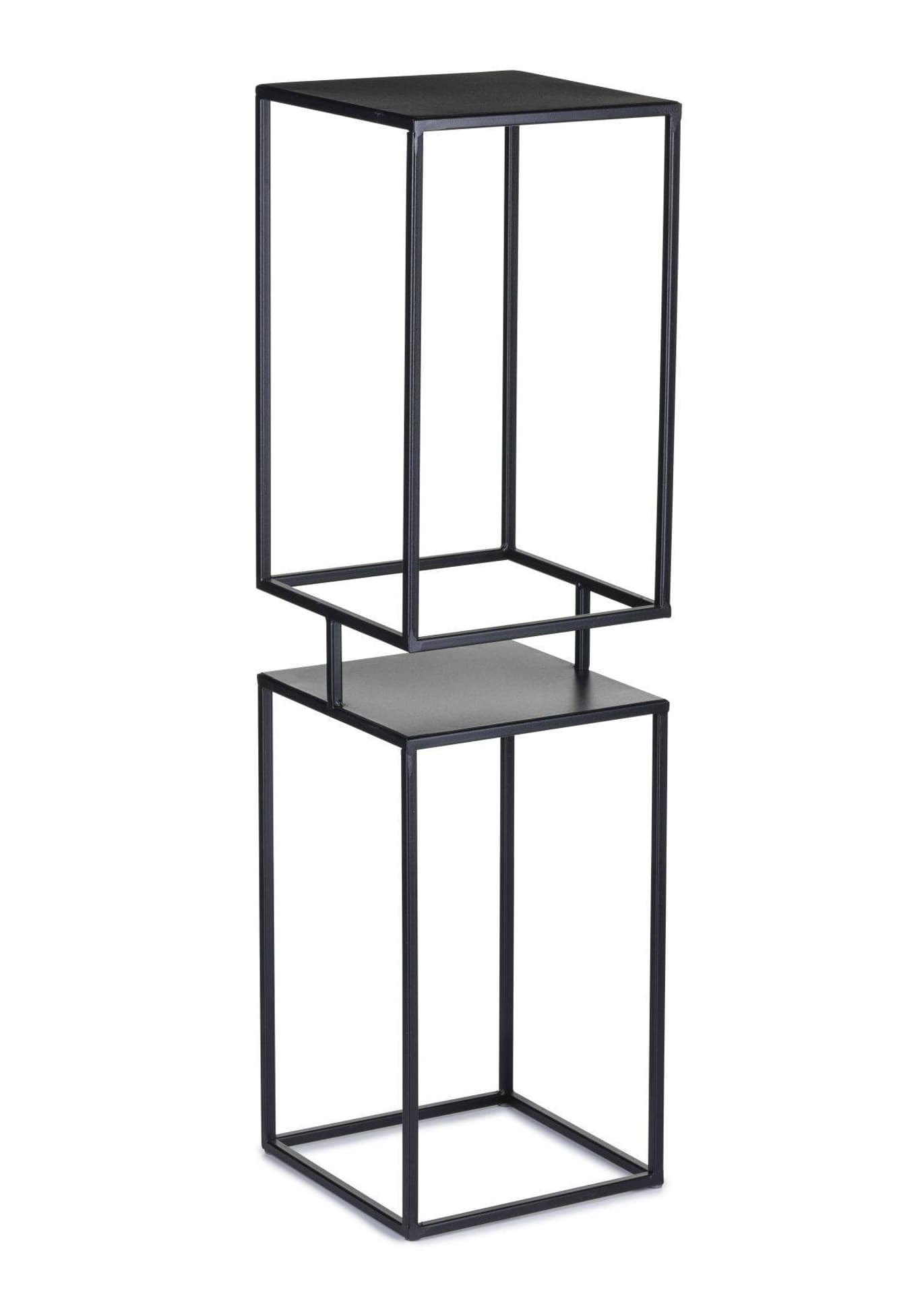 

Kwietnik metalowy czarny 2 poziomy 87 cm industrialny