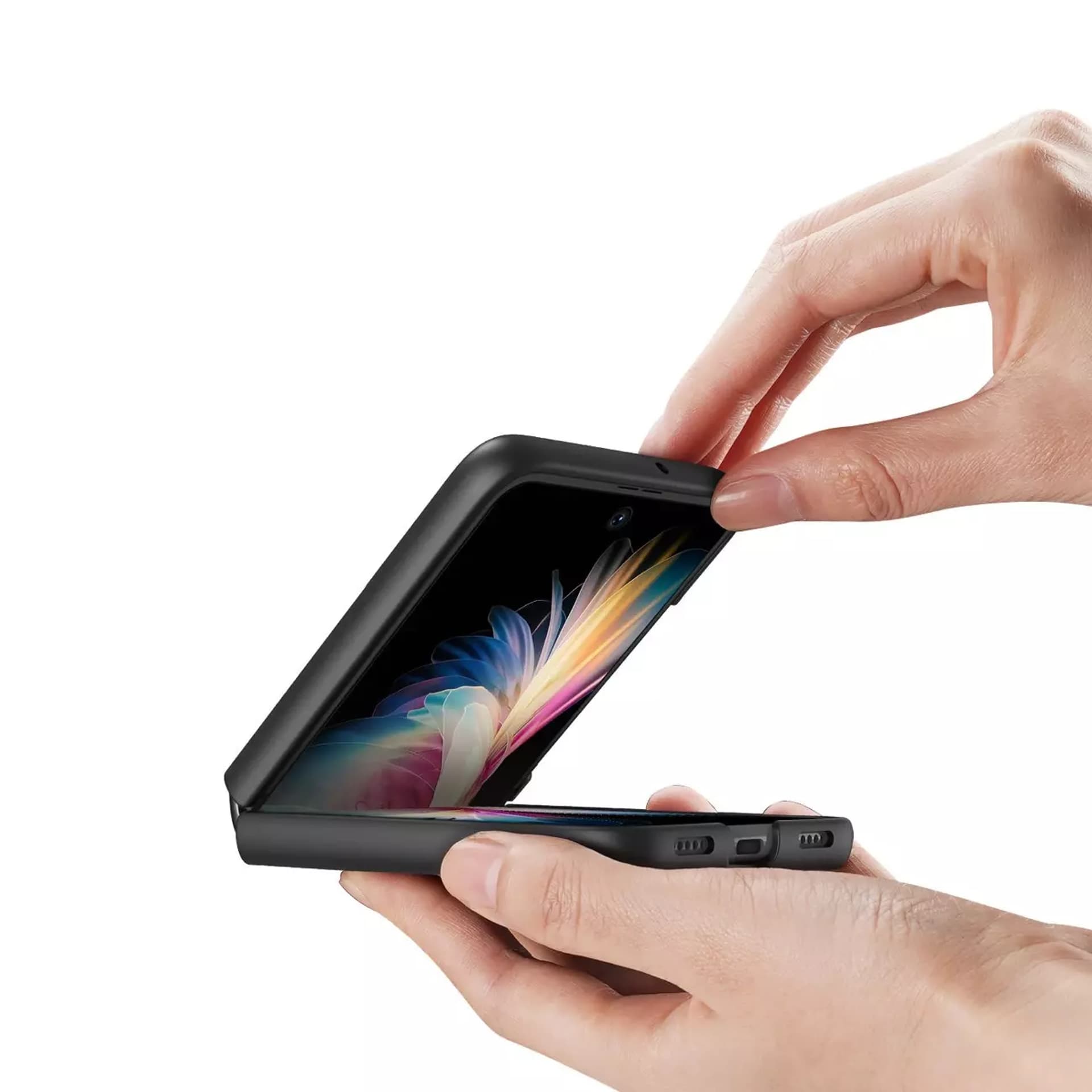 

Dux Ducis Fino etui pokrowiec pokryty nylonowym materiałem Huawei P50 Pocket czerwony