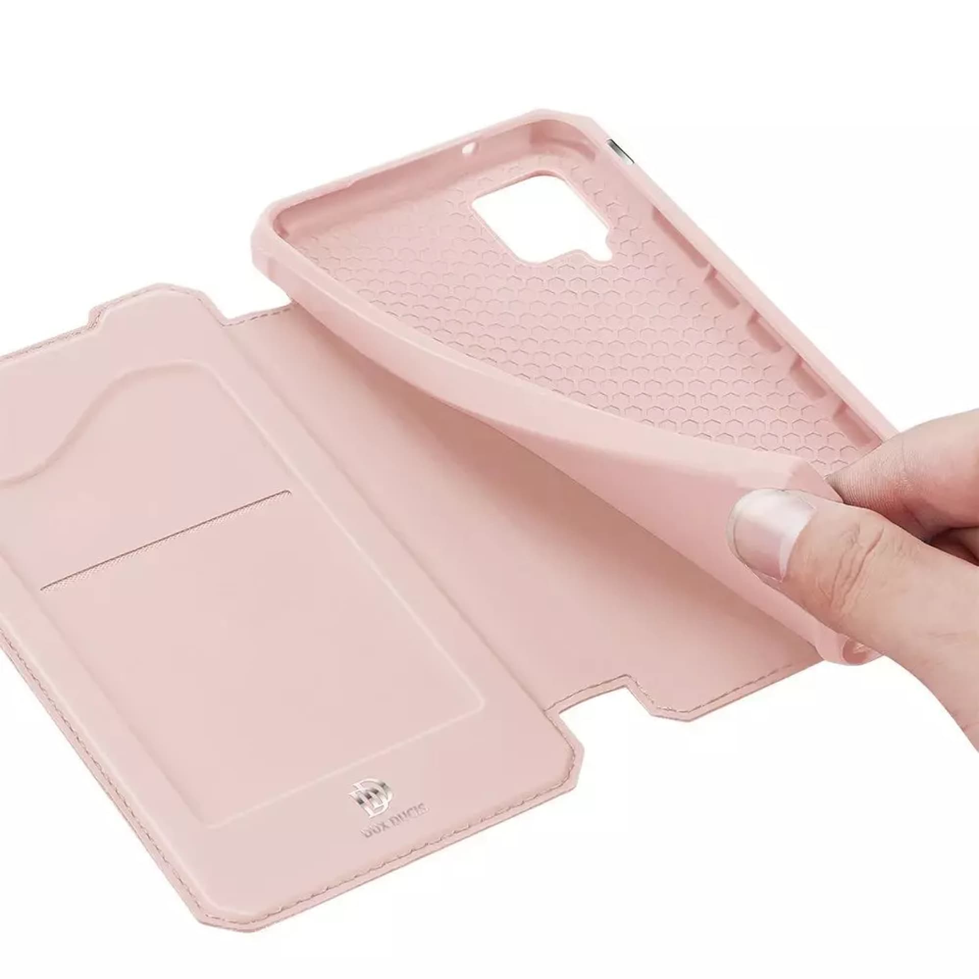 

DUX DUCIS Skin X kabura etui pokrowiec z klapką Samsung Galaxy A42 5G różowy