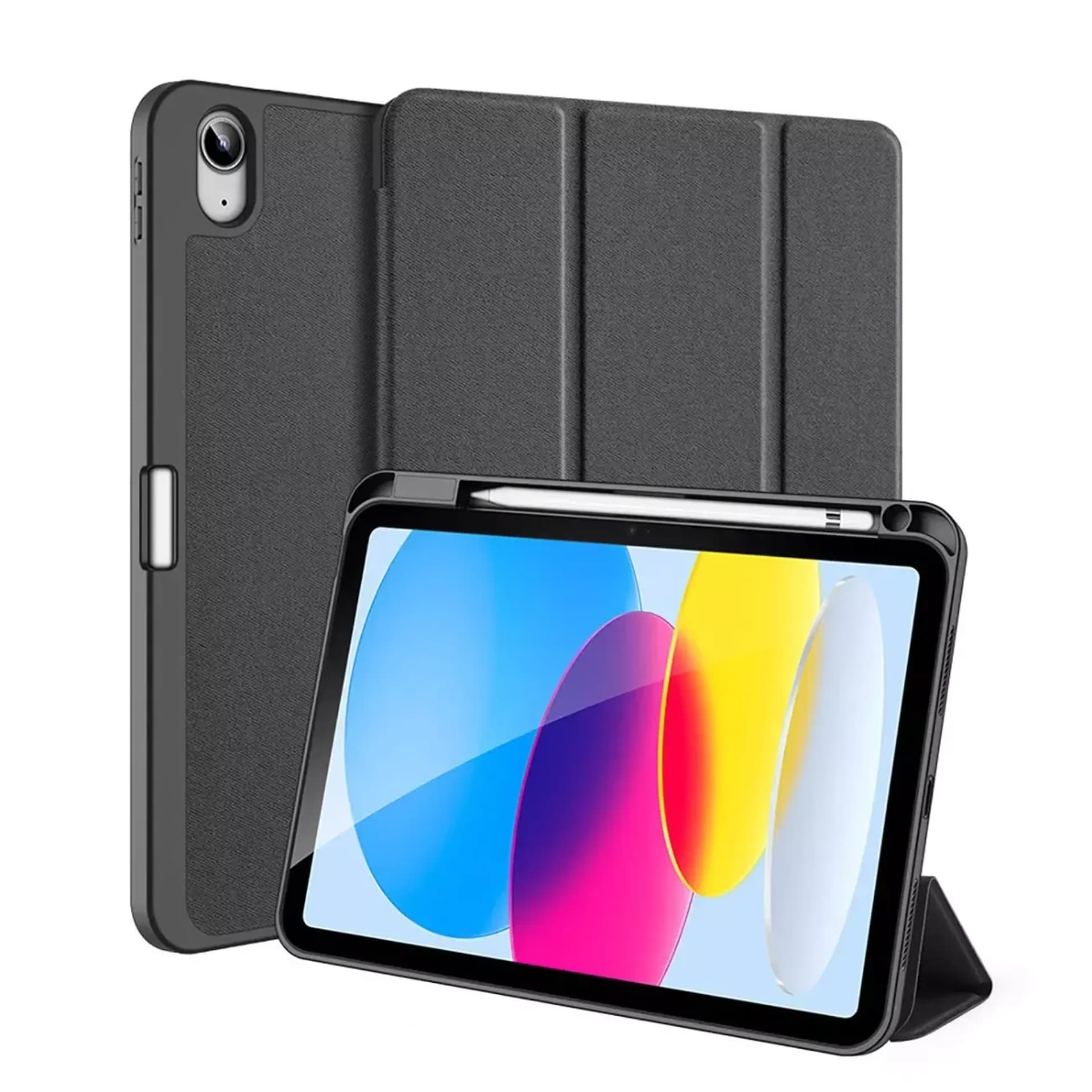 

Dux Ducis Domo etui iPad 10.9'' 2022 (10 gen.) pokrowiec smart cover podstawka czarne, 10 gen.) pokrowiec smart cover podstawka czarn