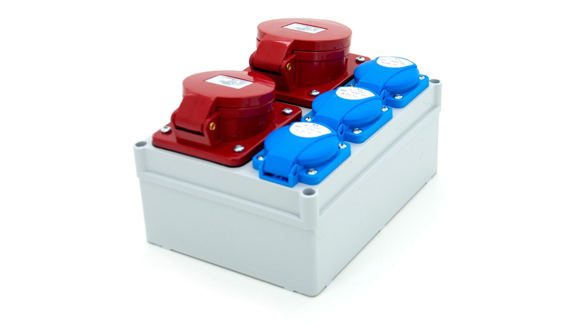 

Rozdzielnica budowlana 32A/5P + 16A/5P + 3*GS 230V, obudowa naścienna, ELS Elektrotechnika, N311