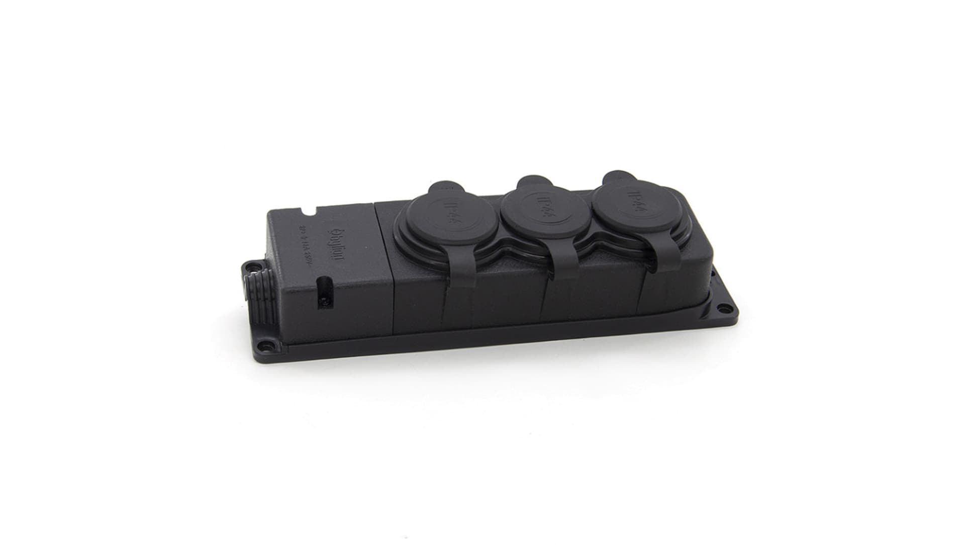 

Listwa, gniazdo gumowe (TPE) potrójne IP44 3x16A 2P+Z, kolor czarny, TRG-3