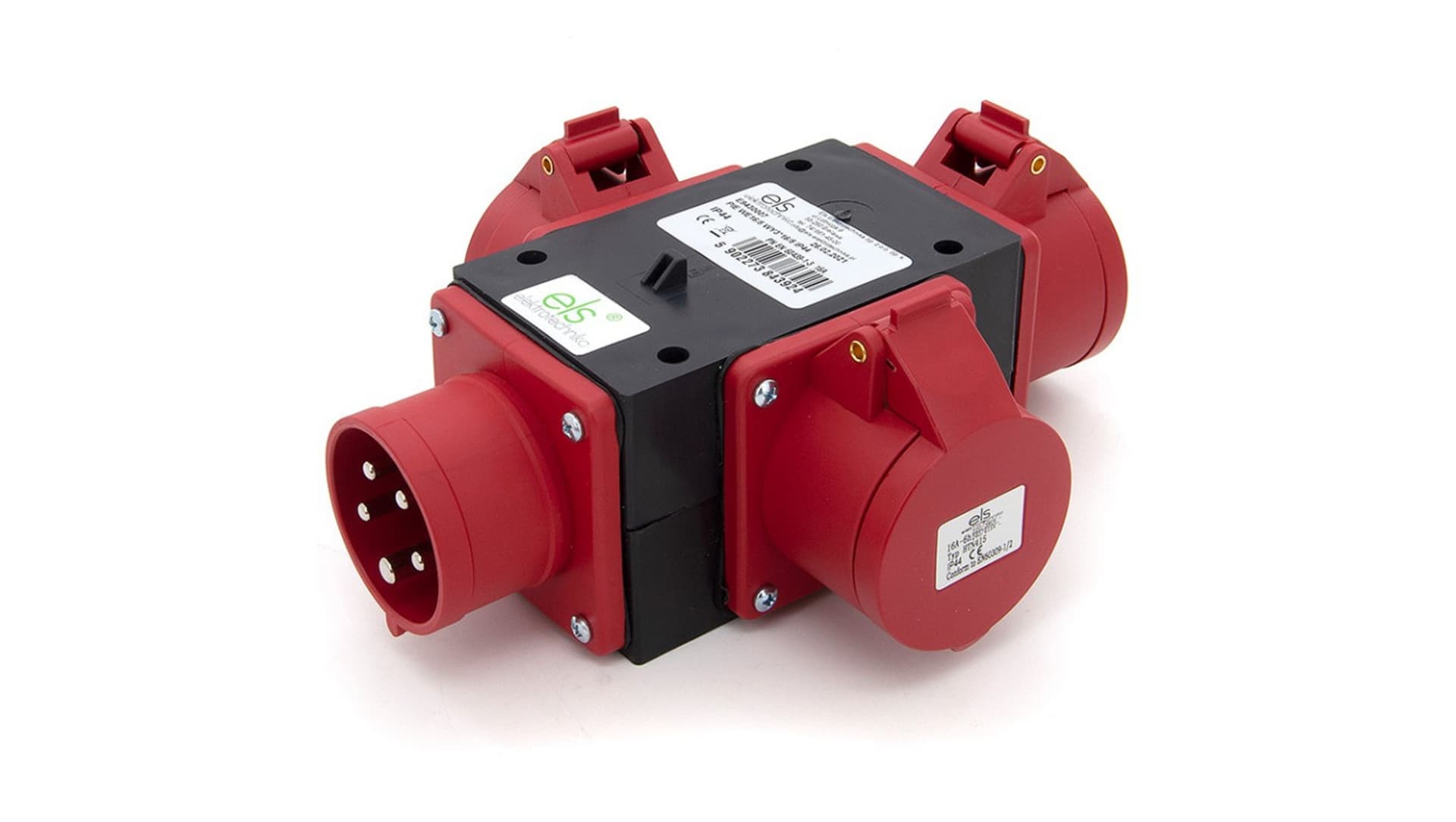 

Rozgałęźnik potrójny siłowy przenośny IP44 16A 5P 400V P030W