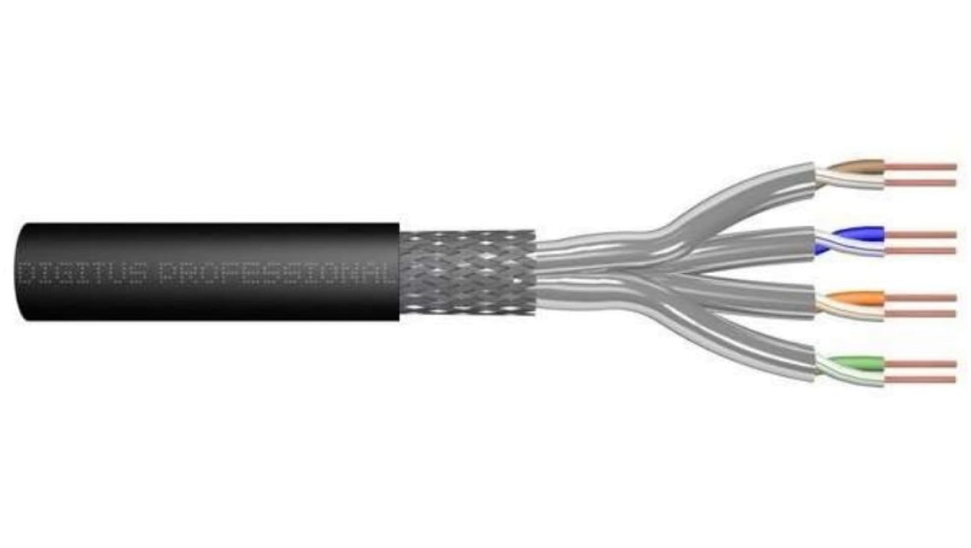 

Kabel teleinformatyczny S/FTP kat.7 PE zewnętrzny suchy czarny Fca DK-1741-V-1-OD /100m/