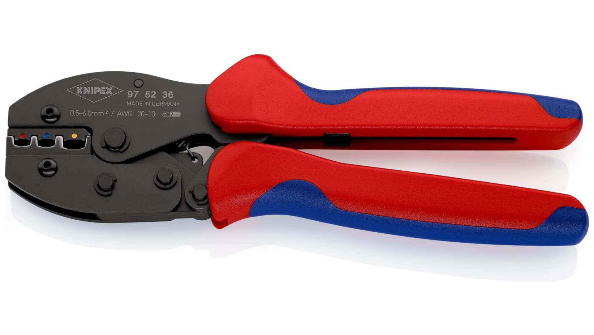 

PreciForce Szczypce do zagniatania z wielokomponentowymi nasadkami czernione 220 mm 97 52 36 SB