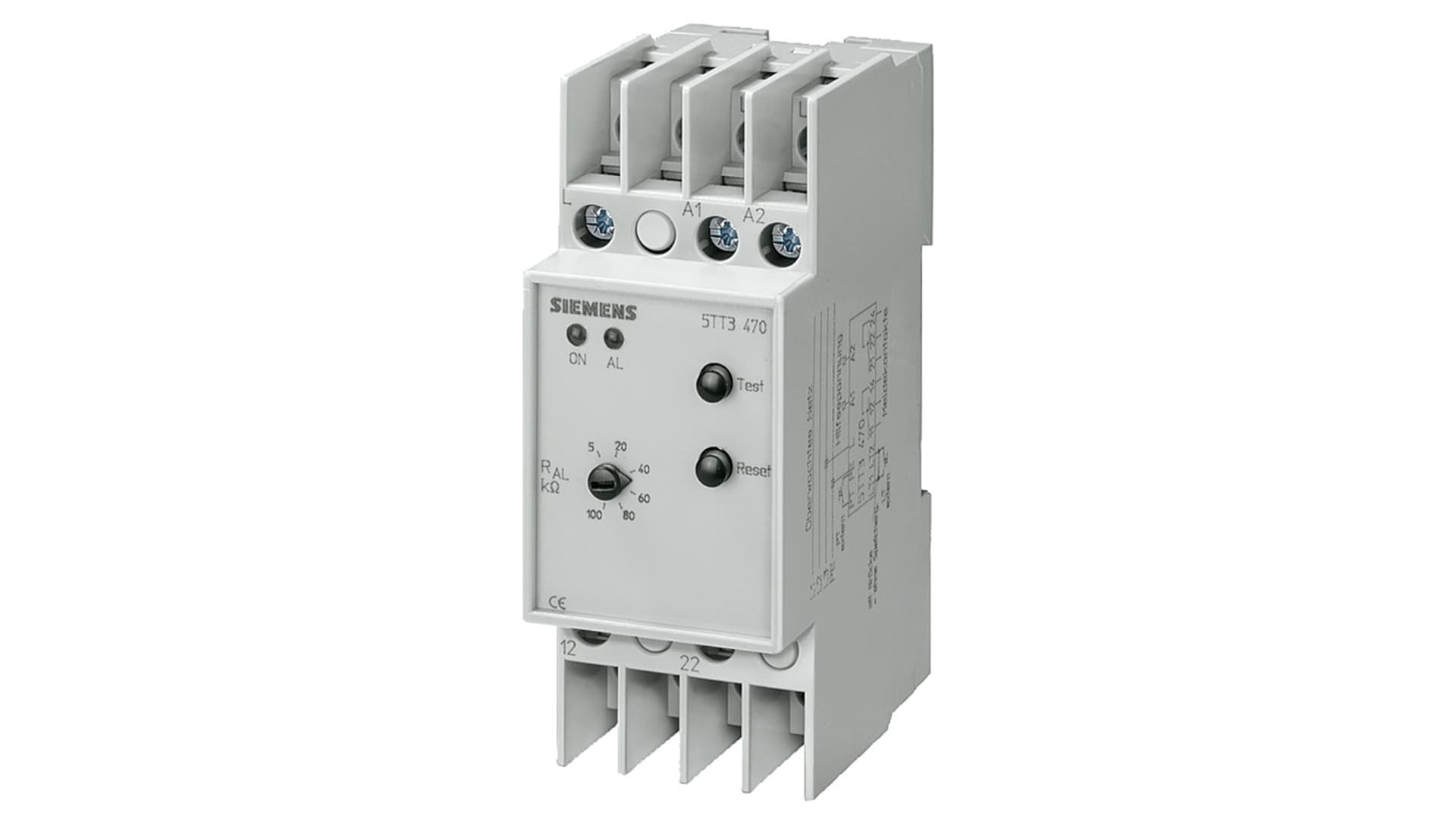 

Przekaźnik kontroli izolacji w sieciach DC do 280VDC 5TT3471