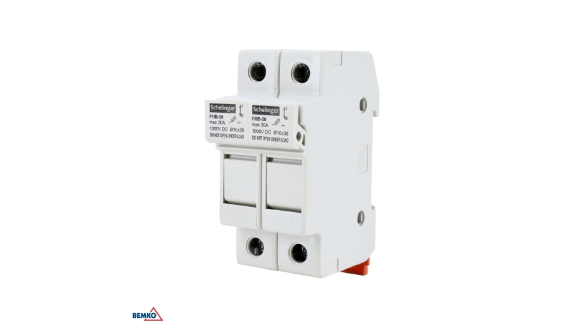 

PODSTAWA BEZPIECZNIKOWA 2-POLOWA DO WKŁADEK 10x38 1000V DC MAX. 32A