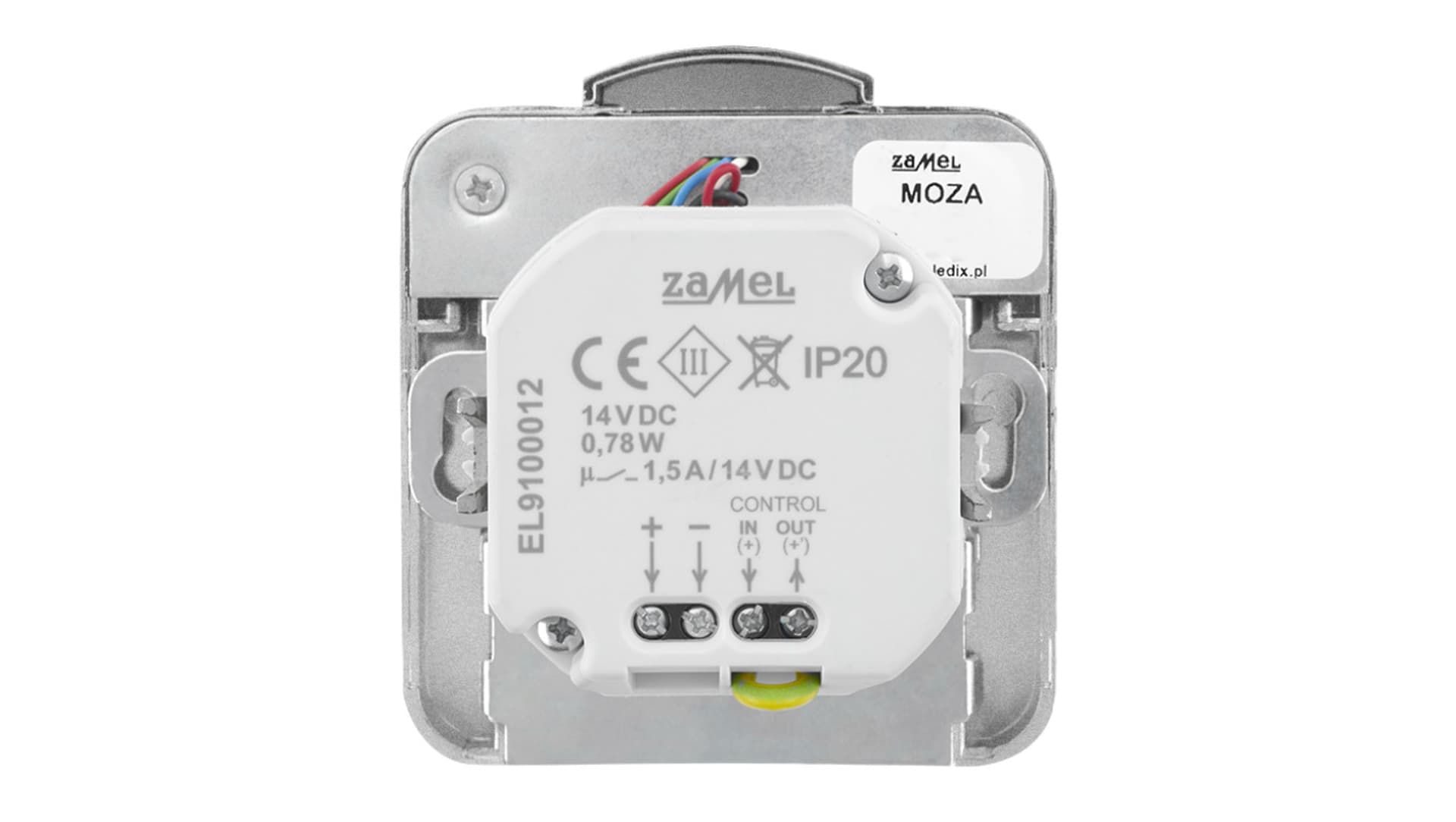 

Oprawa LED Moza PT 14V DC regulowany czujnik ALU biała ciepła LED10121612
