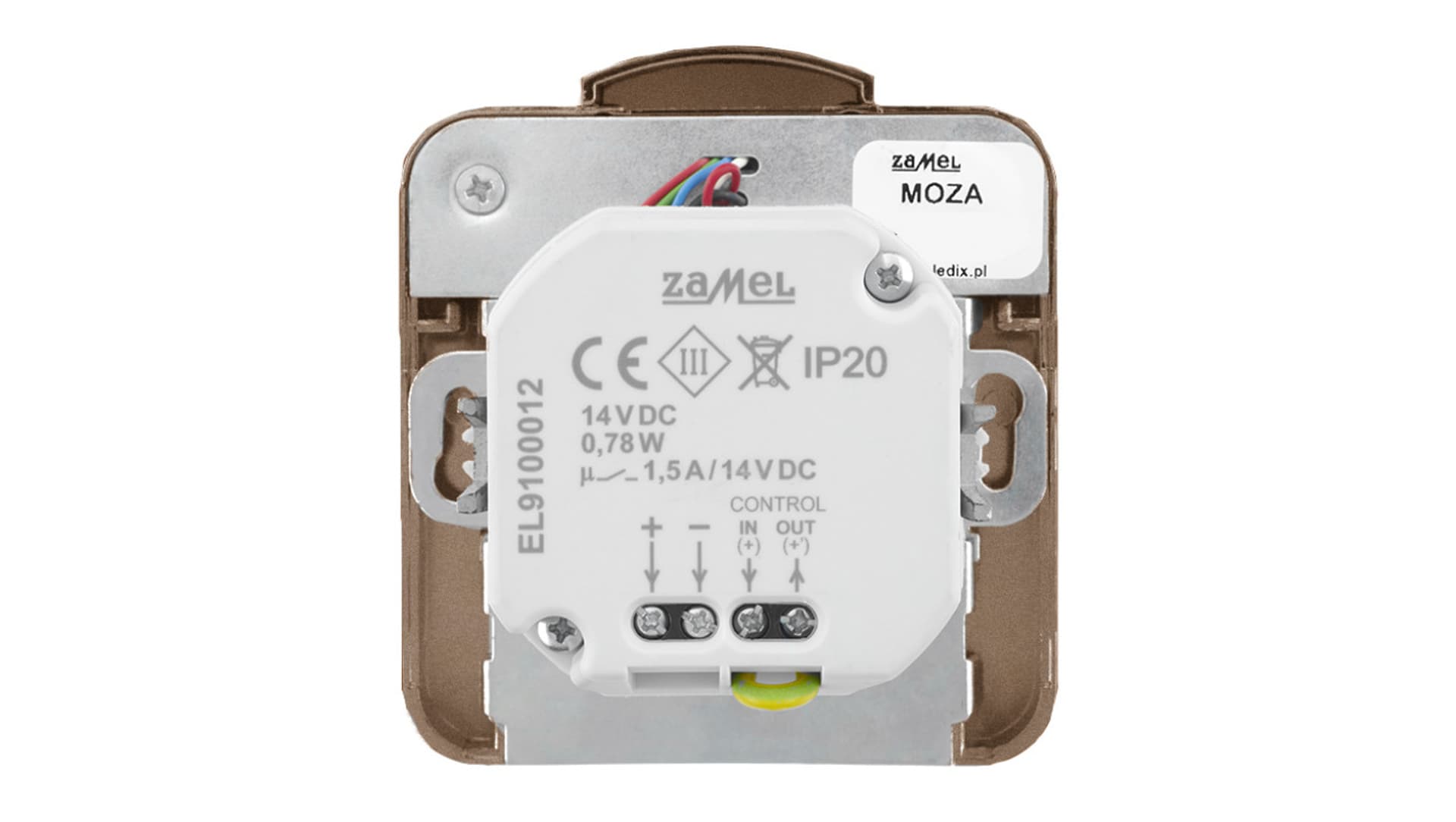

Oprawa LED Moza pt 14V DC regulowany czujnik ZLO biała neutralna LED10121647