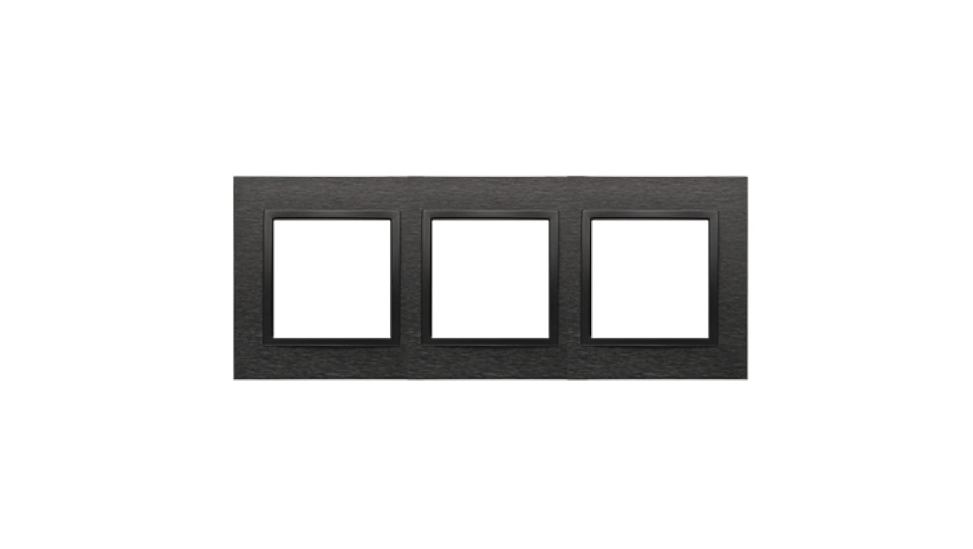 

Simon 54 Nature Ramka 3-krotna metalowa, Inox Dark DRN3/83