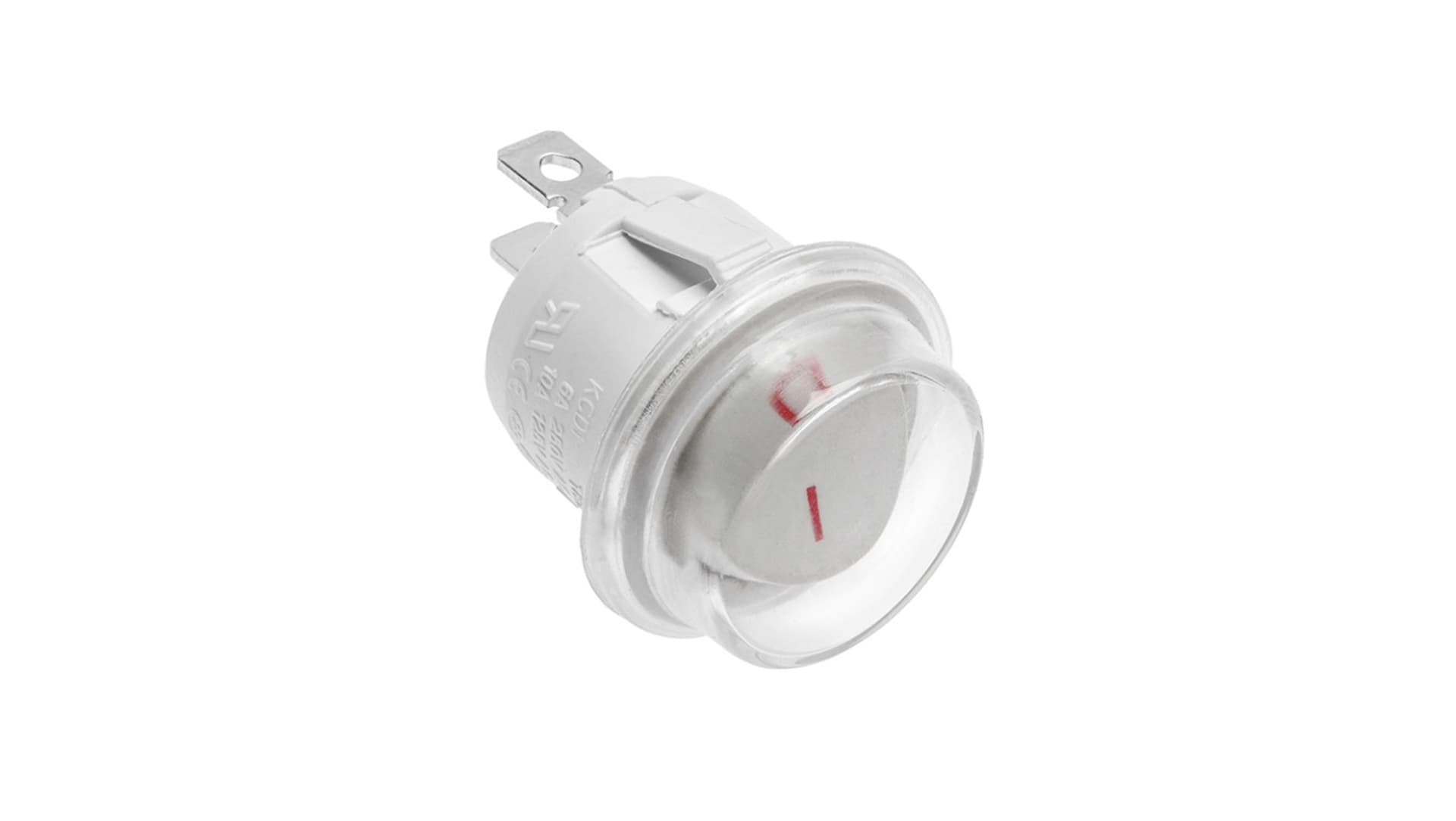 

Przełącznik kołyskowy okrągły BIAŁY, IP44, max 1300W, max. 230V