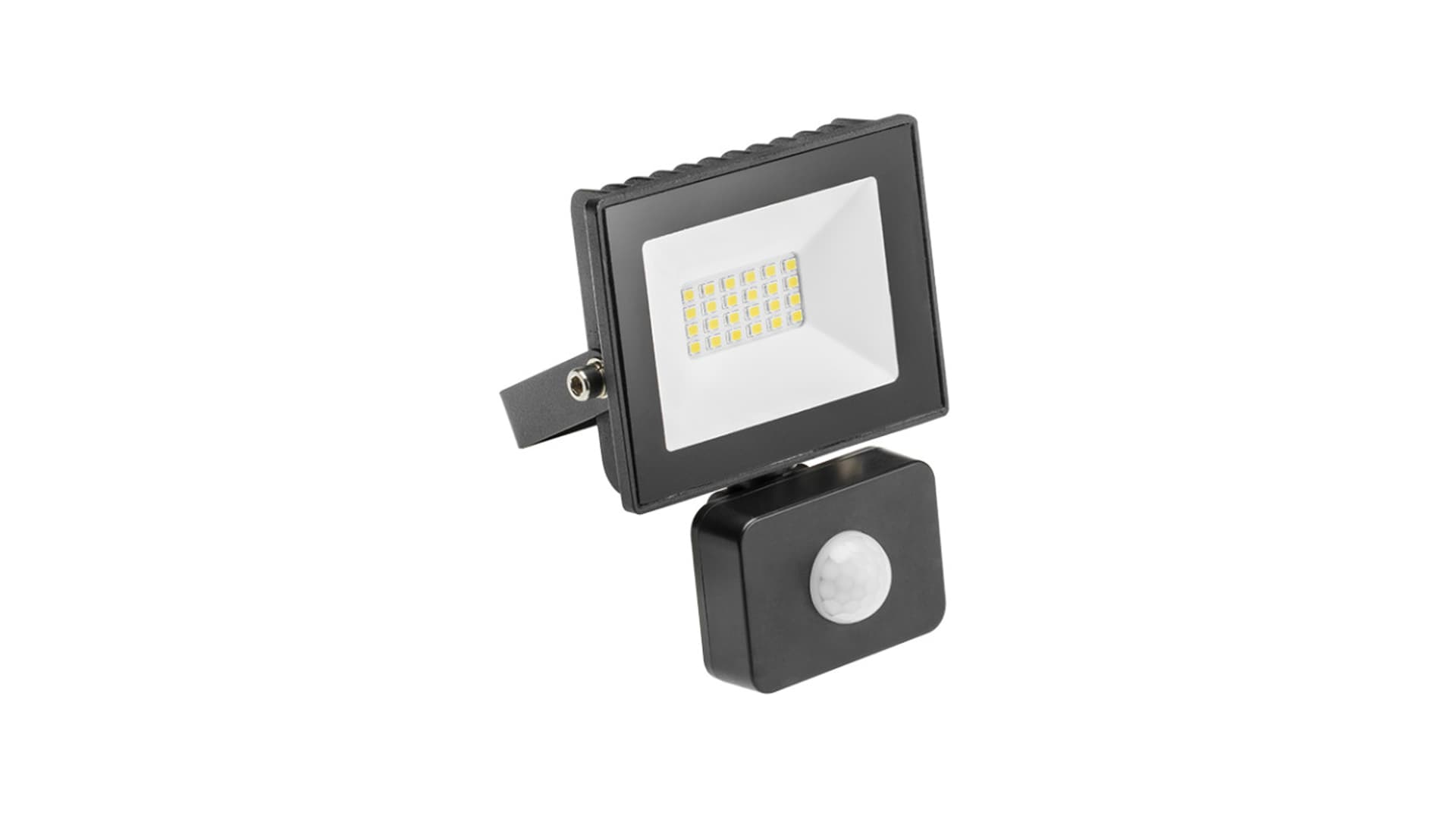 

Naświetlacz LED z czuj. ruchu, 10W, 700lm, IP65,120,6400K,czarny GT-FLR10WC-64