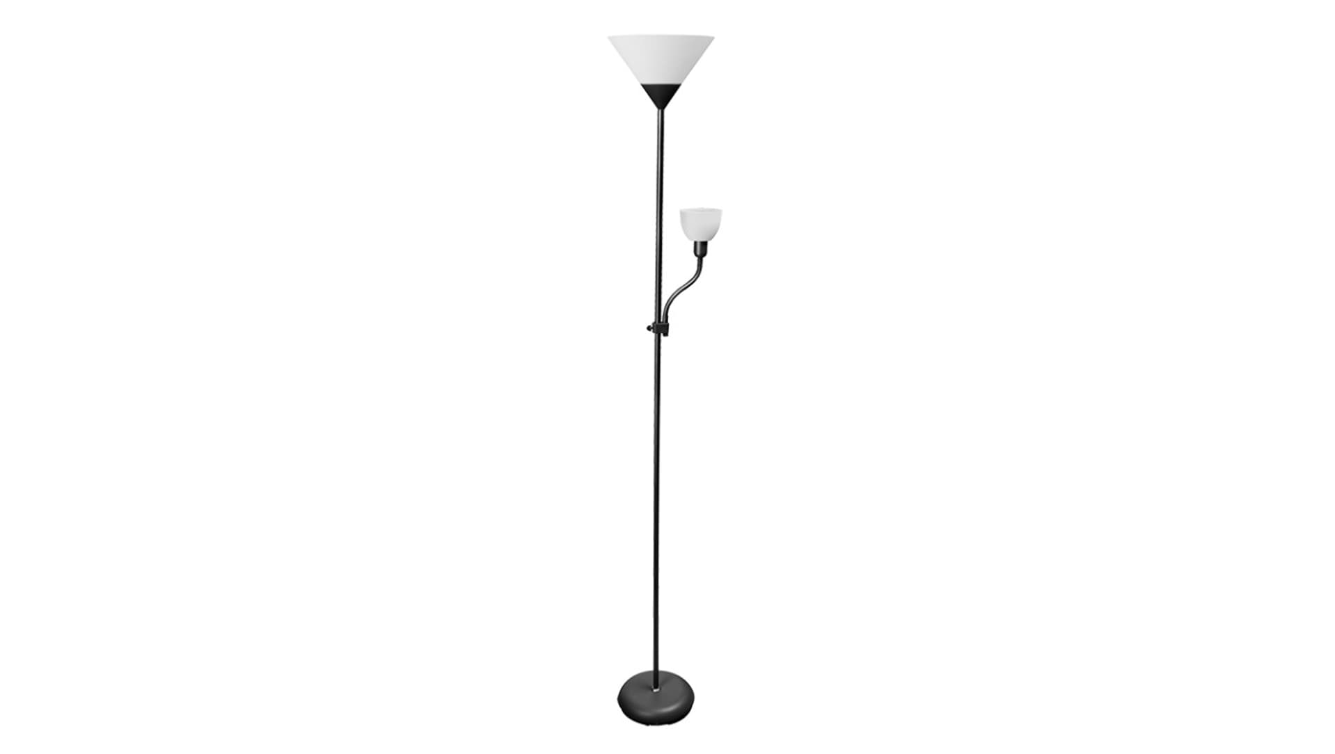 

Lampa podłogowa BENFICA 2,max 60W-E27,max 40W-E14,AC220-240V,50/60Hz,czarny