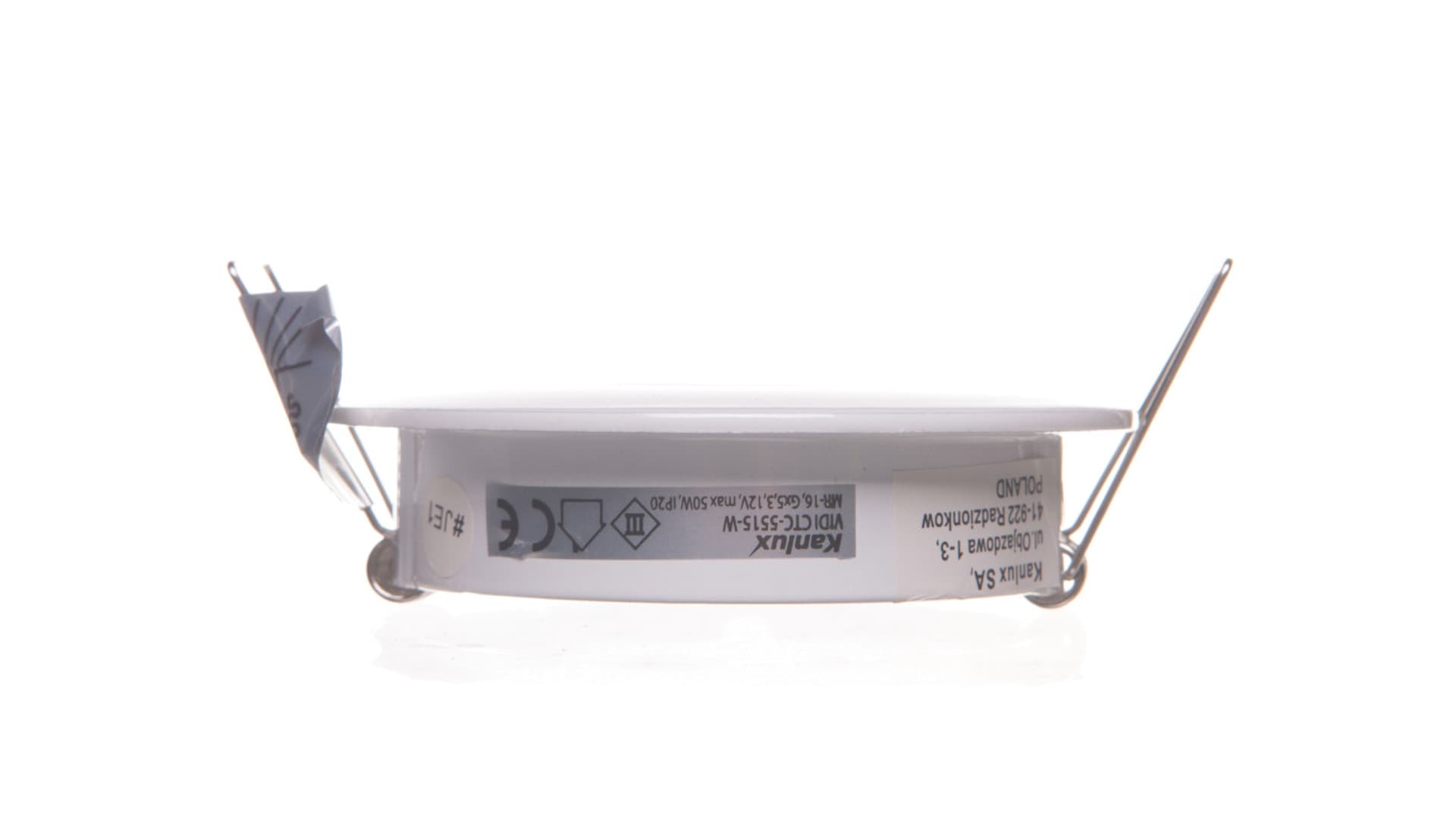 

Oprawa punktowa 1x50W IIIkl. 12V IP20 VIDI CTC-5515-W biała 02780