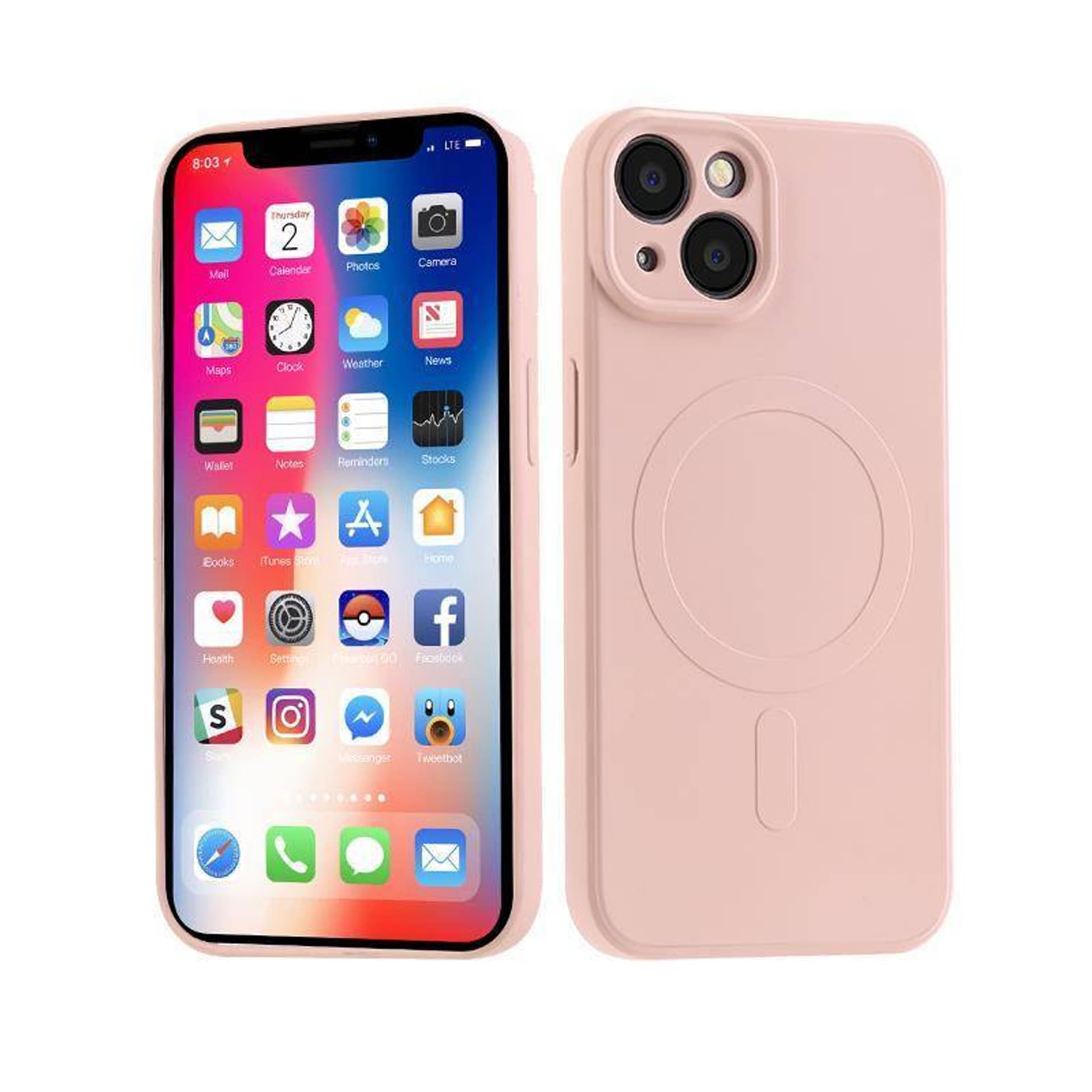 

Etui IPHONE 12 PRO MX Liquid Armour MagSafe jasny róż