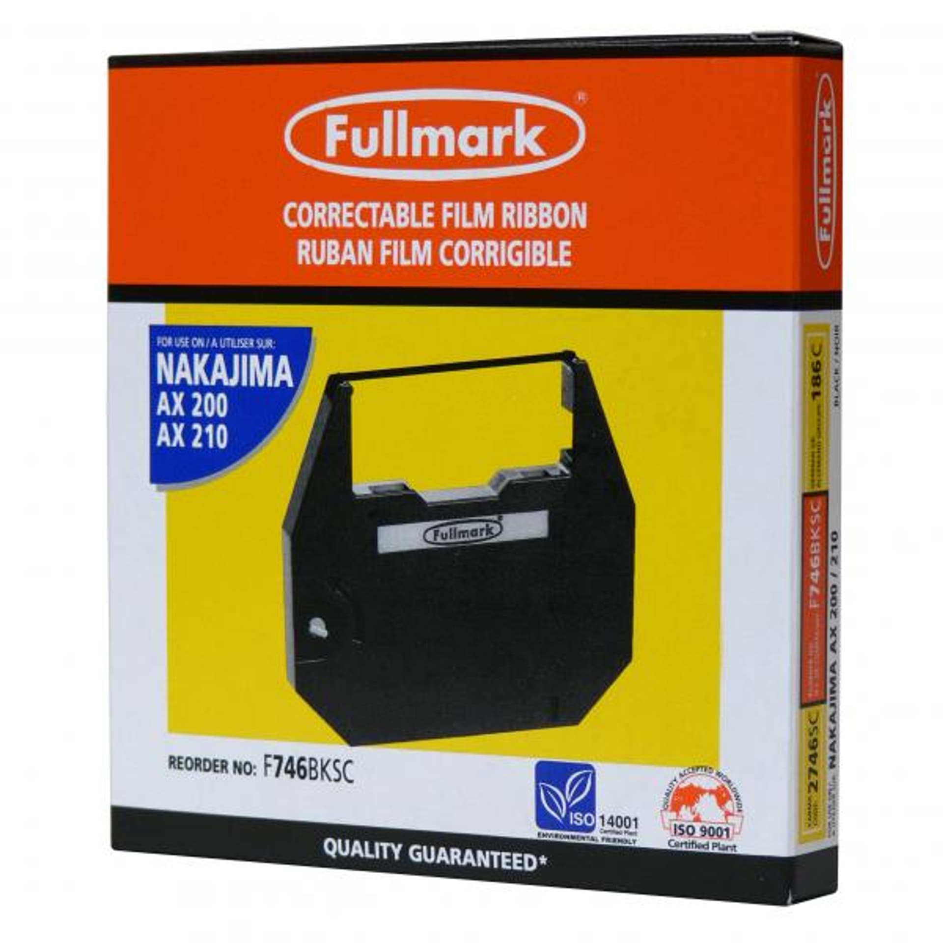 

Taśma do maszyny do pisania dla Nakajima AX 160, 200, 300, 500, 60, EW 310, 1000, czarna, Carbon/węglowa, PK143, F