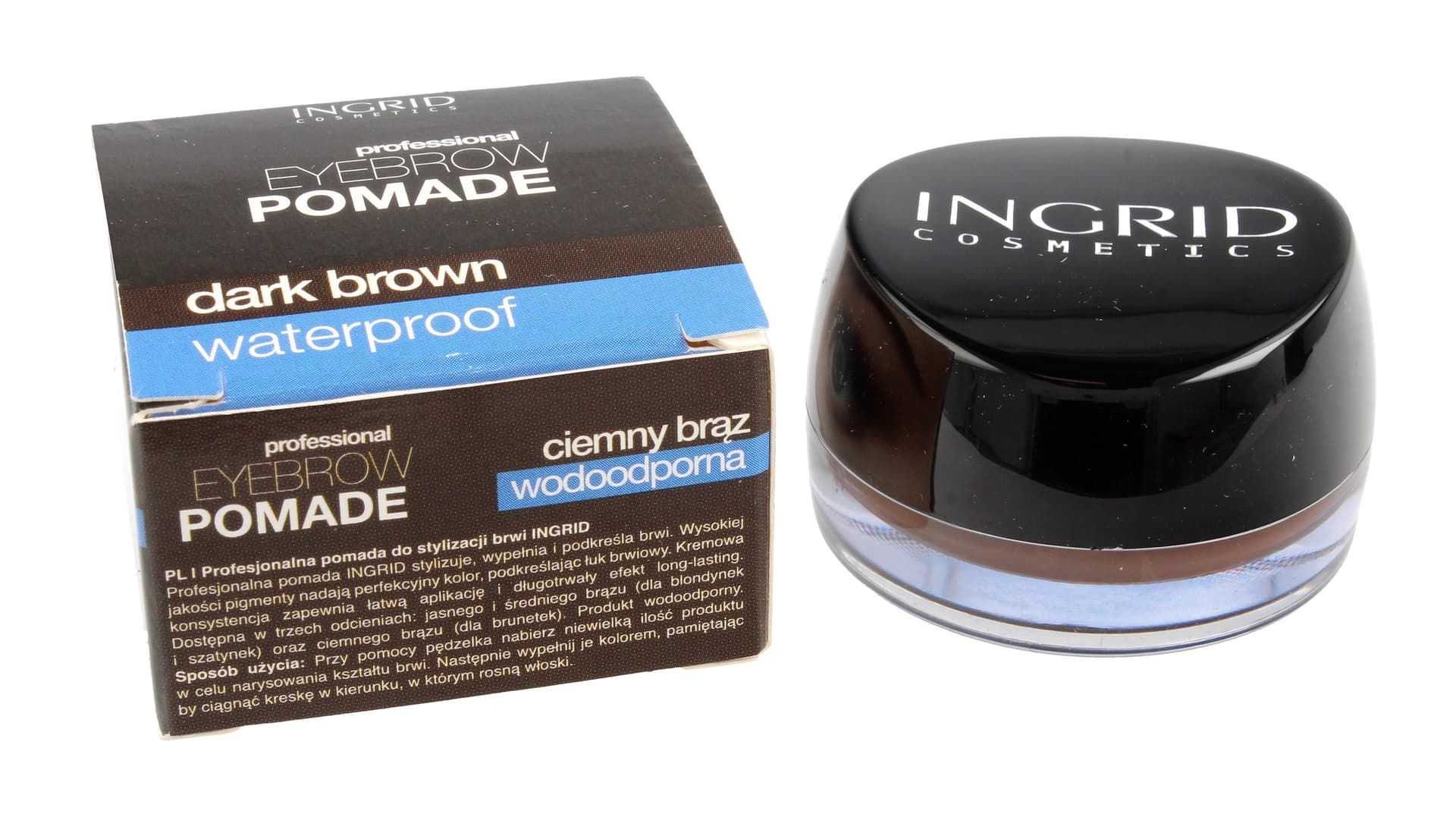 

Ingrid Eyebrow Pomade Pomada do stylizacji brwi nr 202 Dark Brown 5g