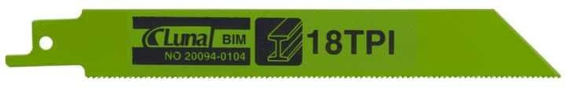 

Brzeszczoty szablaste bimetalowe, do metalu 200x19x0,9 z 18 Luna