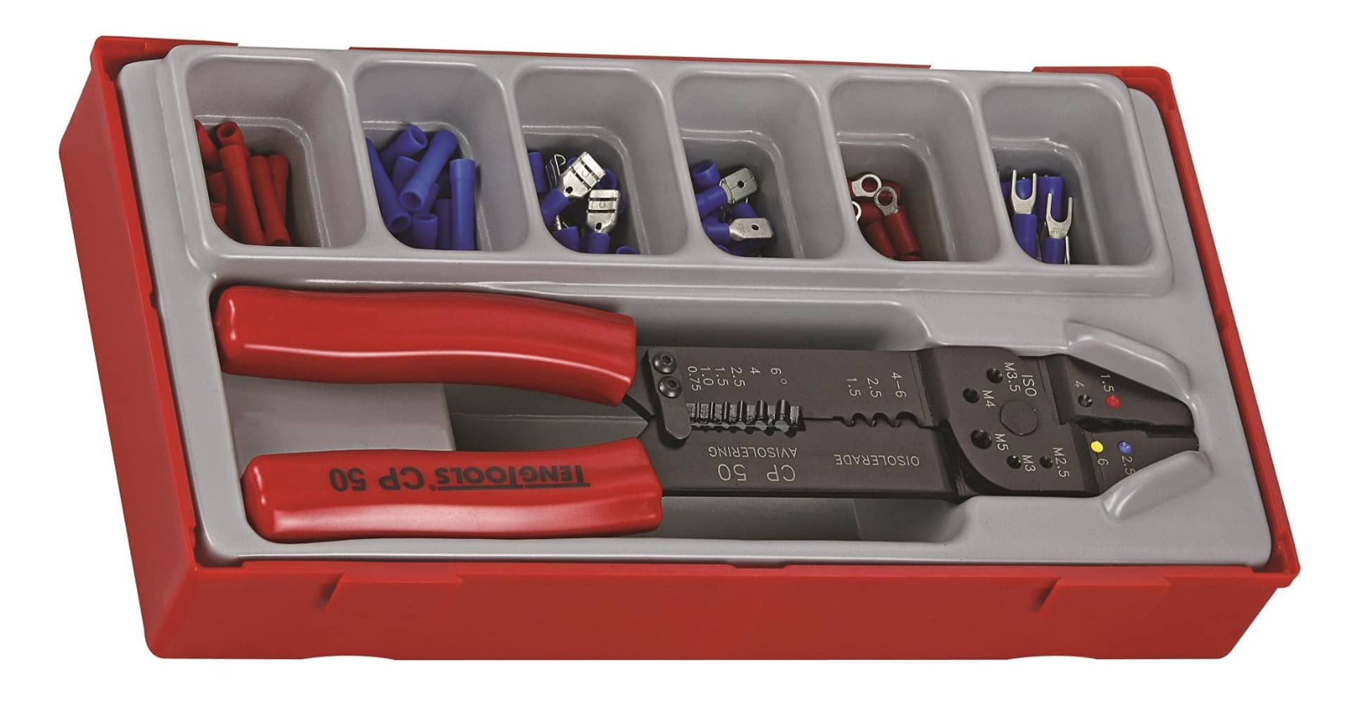 

121-elementowy zestaw szczypiec z konektorami TTCP122 Teng Tools
