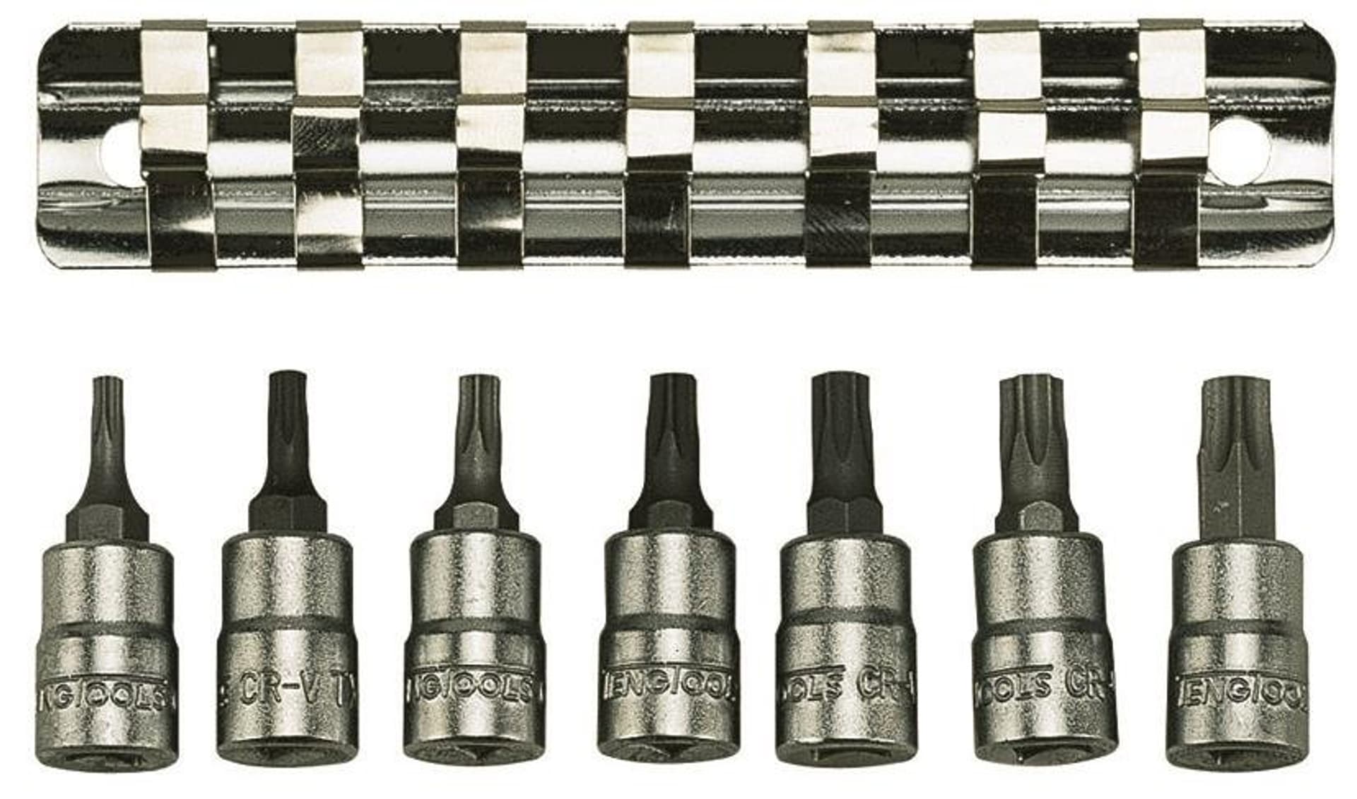 

Nasadki TX w zestawie z chwytem kwadratowym 1/4" Teng Tools M1408TX