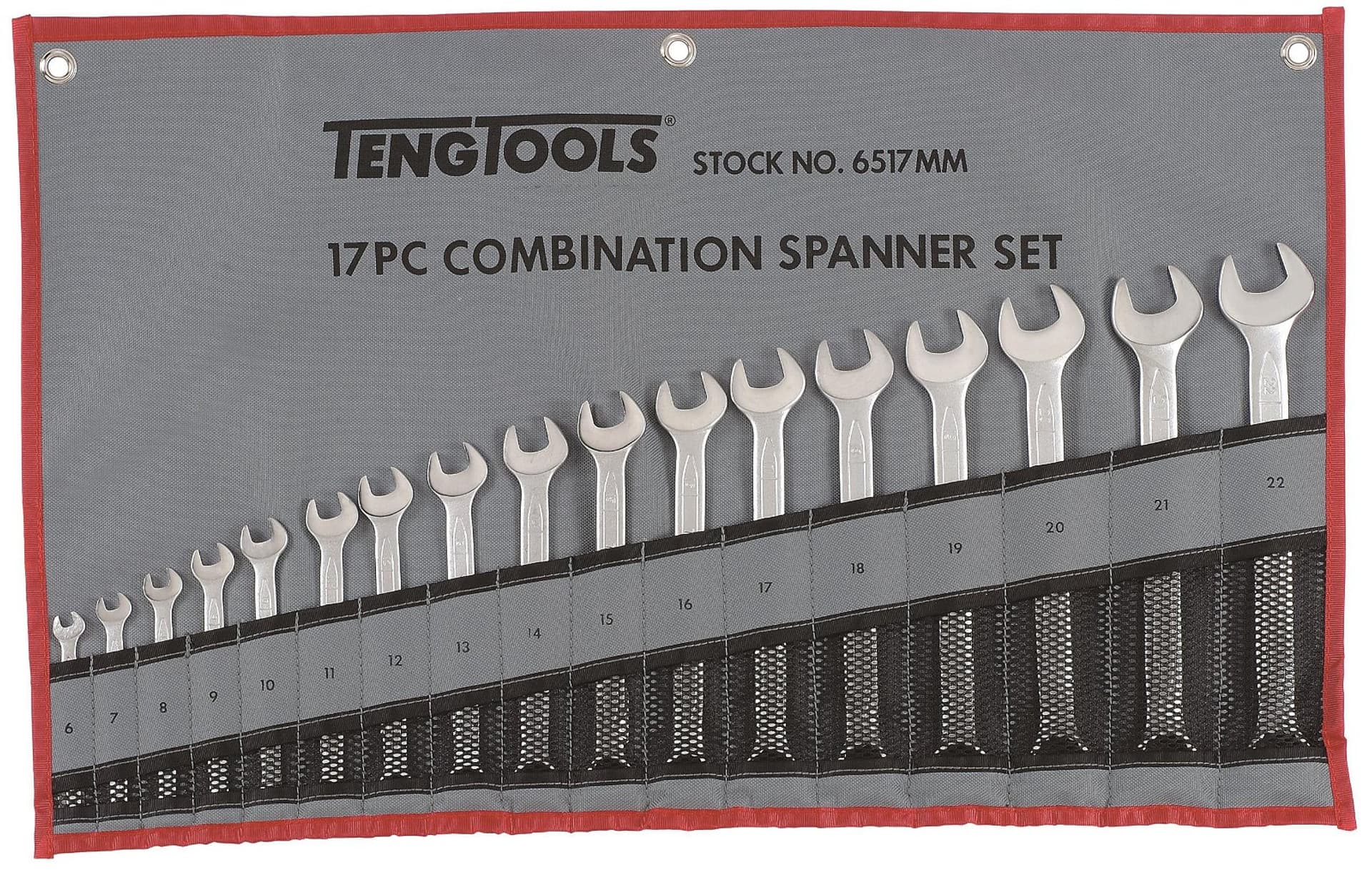 

Zestaw kluczy płasko-oczkowych Teng Tools 6517MM