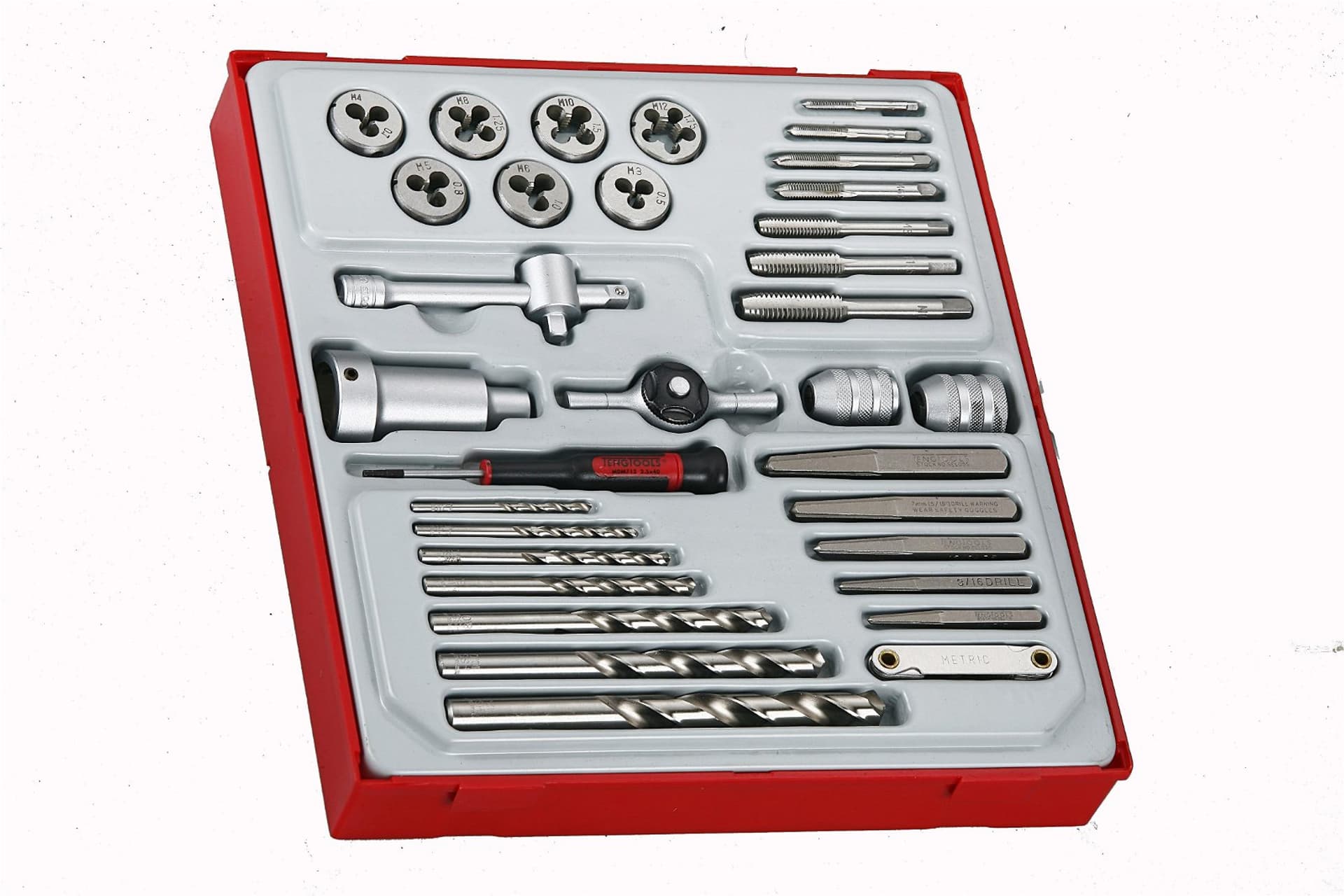 

34-elementowy zestaw gwintowniczy Teng Tools TTDTD34