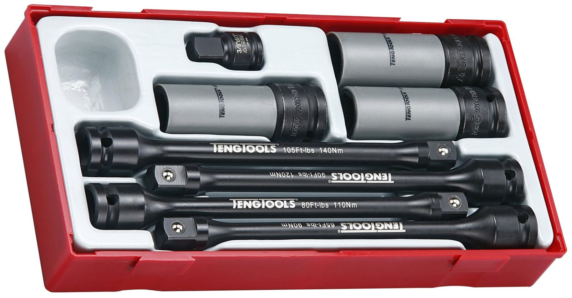 

8-elementowy zestaw trzonów skrętnych Teng Tools TTTS08