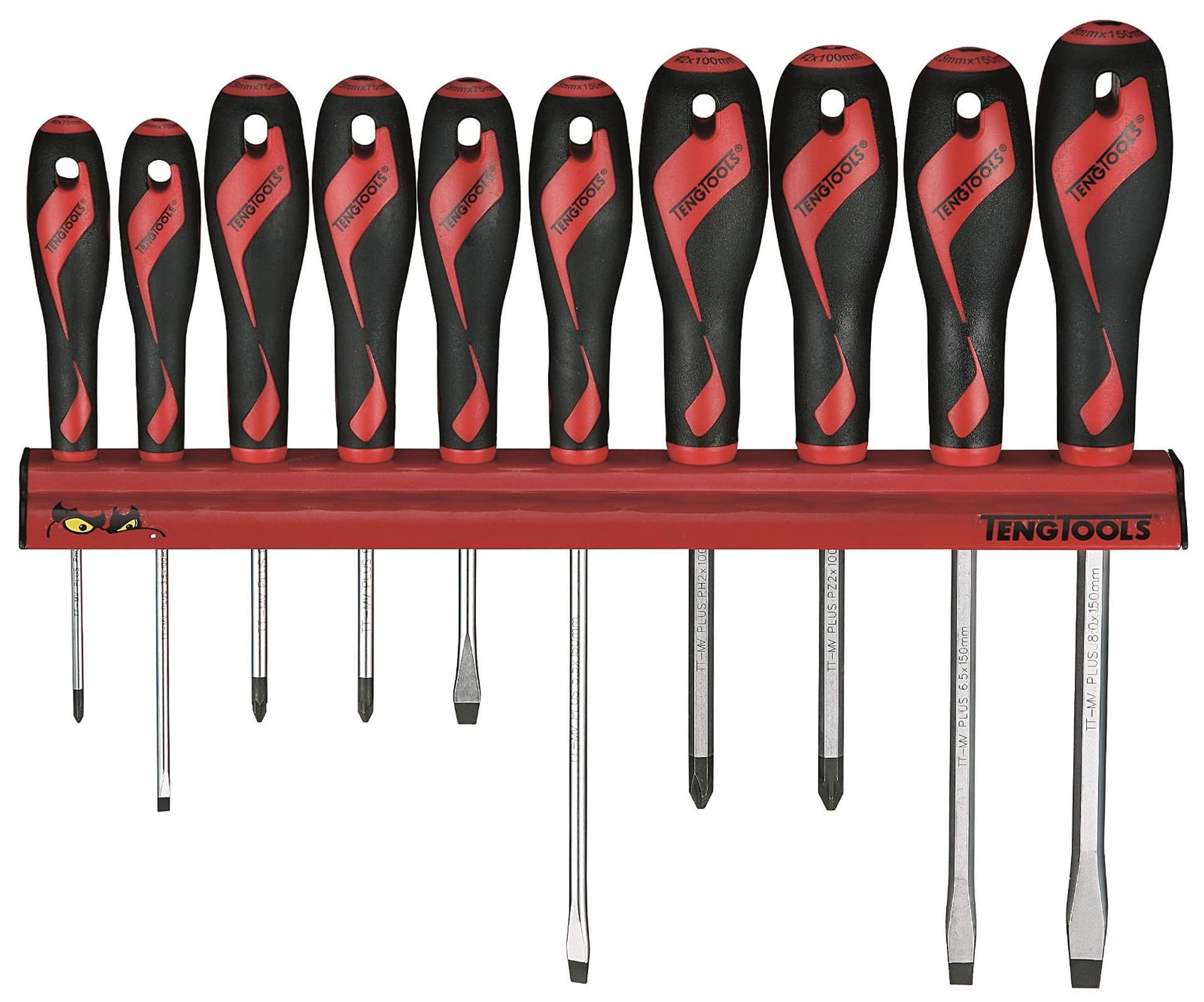 

Zestaw wkrętaków na wieszaku ściennym WRMD10N Teng Tools