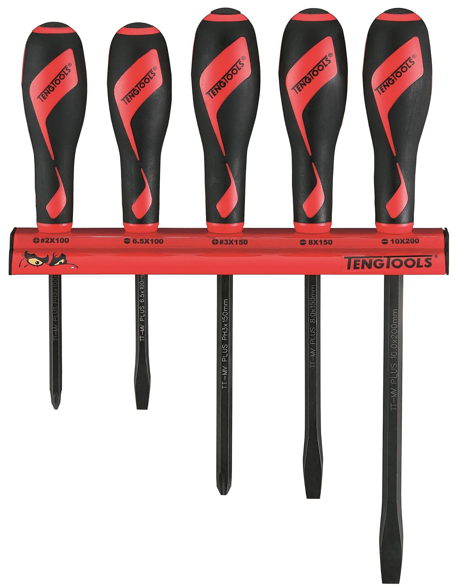 

Zestaw wkrętaków do pobijania na wieszaku ściennym Teng Tools WRMDT05N